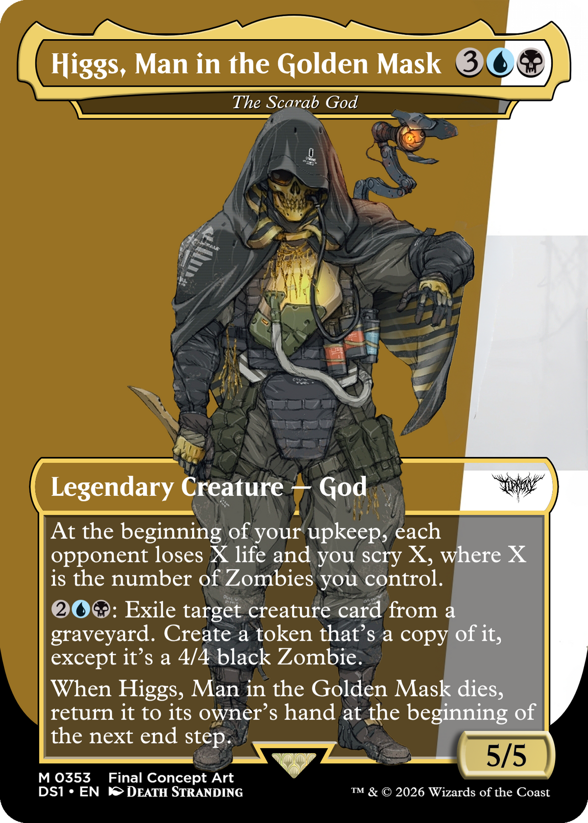 The Scarab God (Higgs, Man in the Golden Mask)(Death Stranding)
