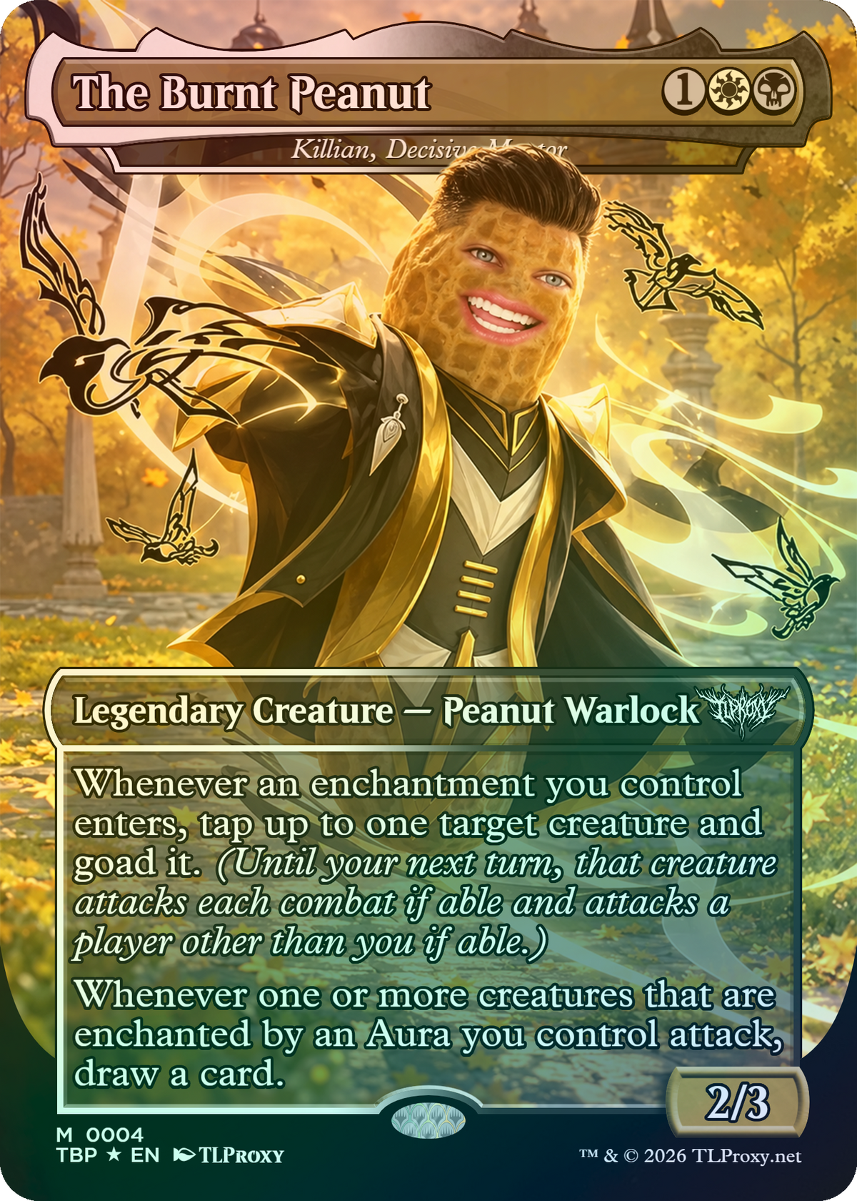 Killian, Decisive Mentor (The Burnt Peanut)