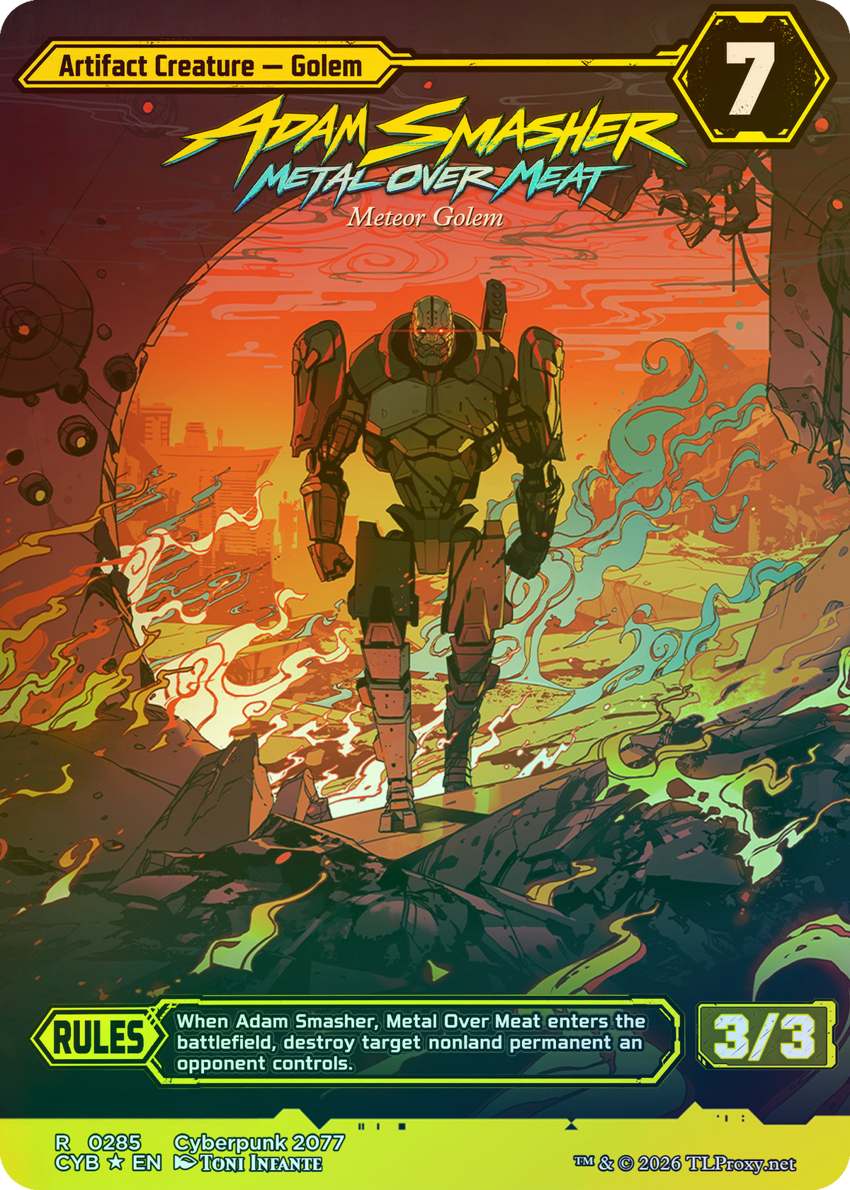 Meteor Golem (Adam Smasher, Metal Over Meat)
