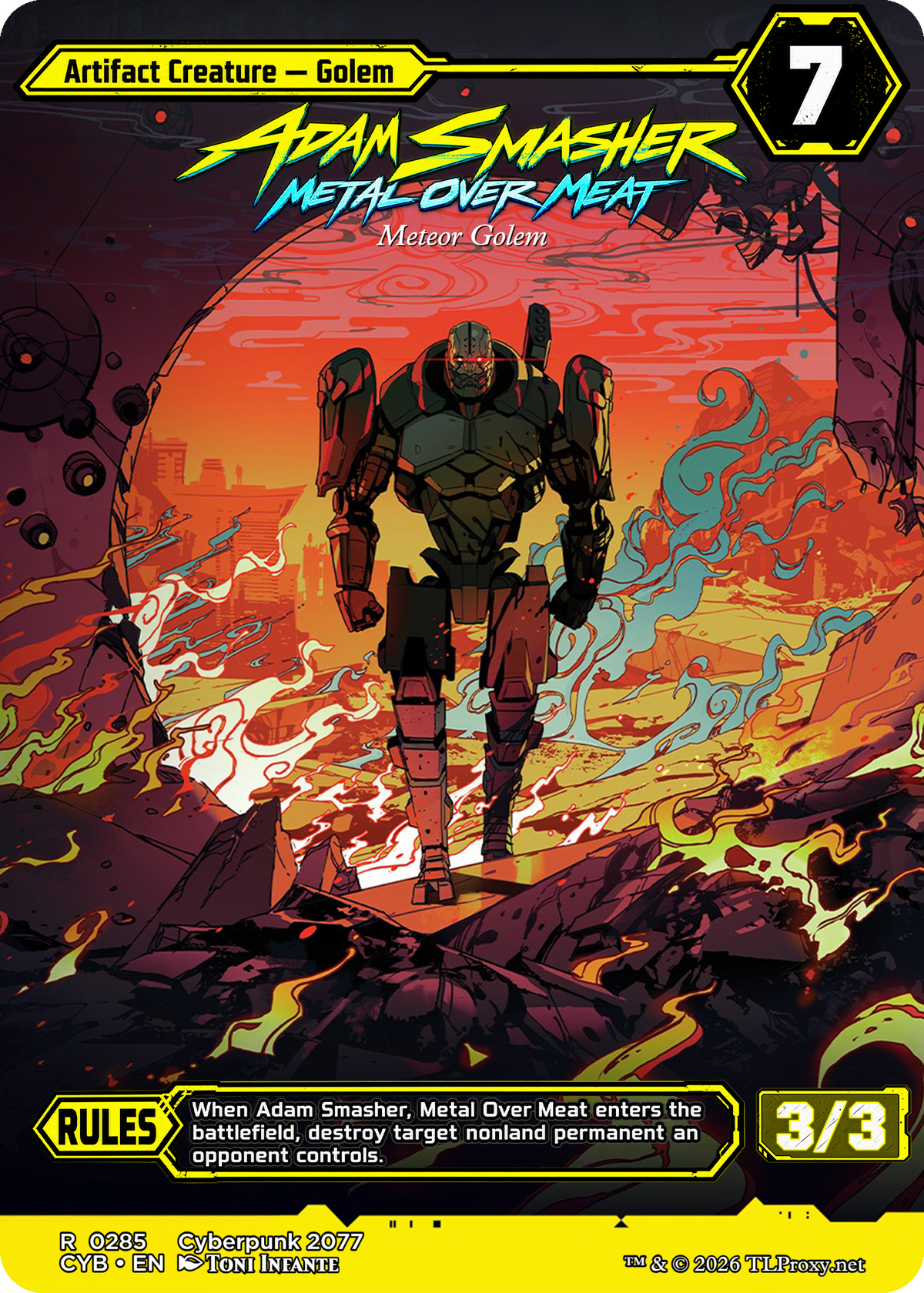 Meteor Golem (Adam Smasher, Metal Over Meat)