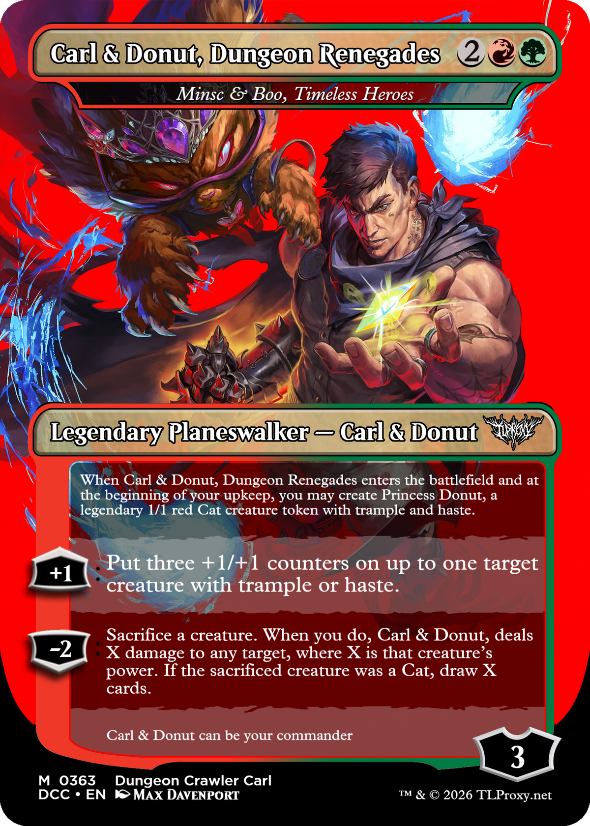 Minsc & Boo, Timeless Heroes (Carl & Donut, Dungeon Renegades)