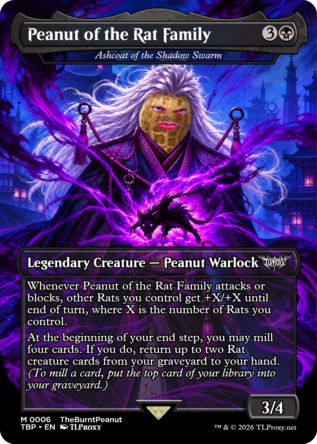 Ashcoat of the Shadow Swarm (Peanut of the Rat Family)