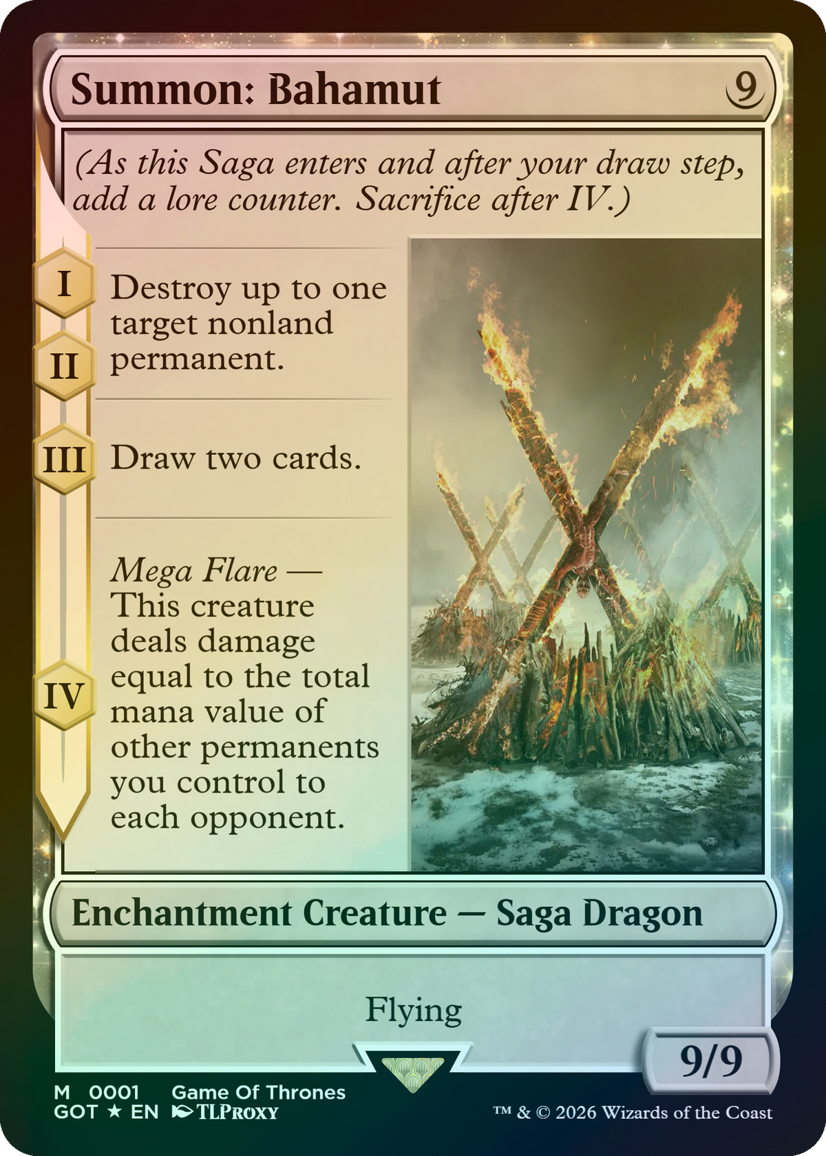 Summon: Bahamut (Game Of Thrones)