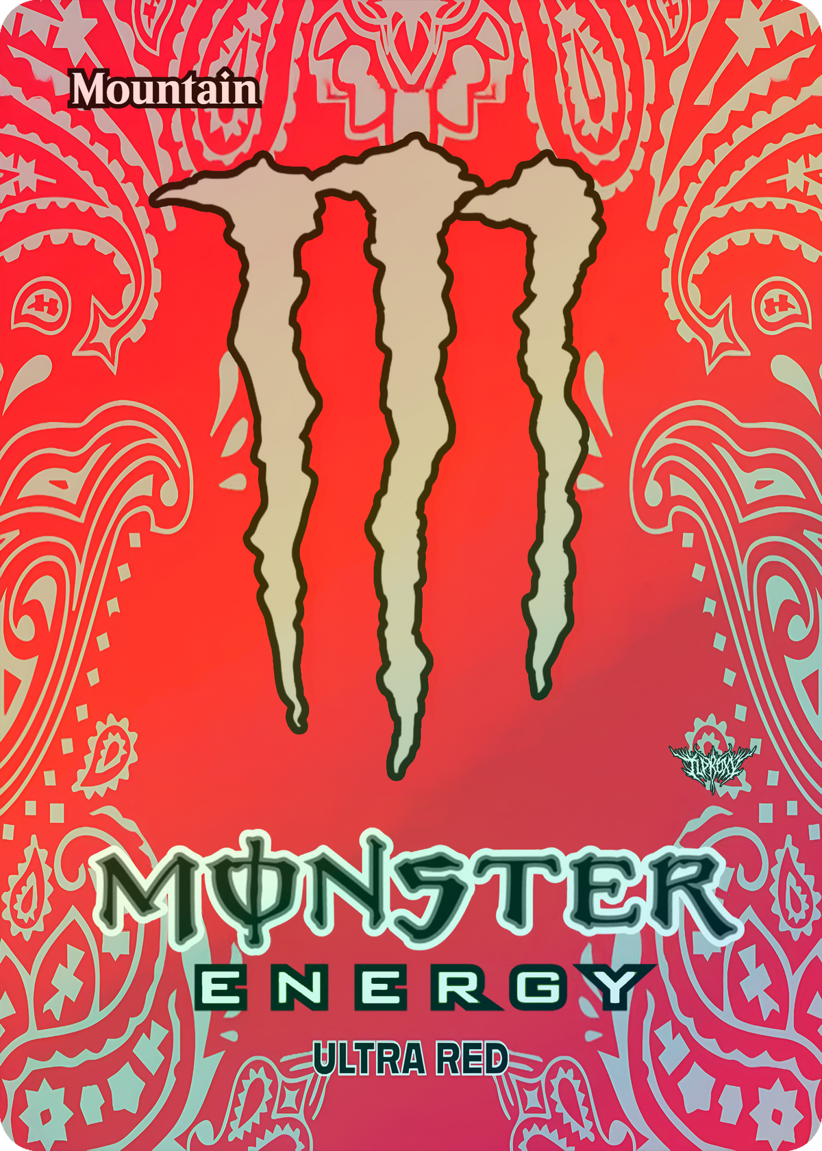 Basic Mountain (Monster Ultra Red Flavor) (Borderless)