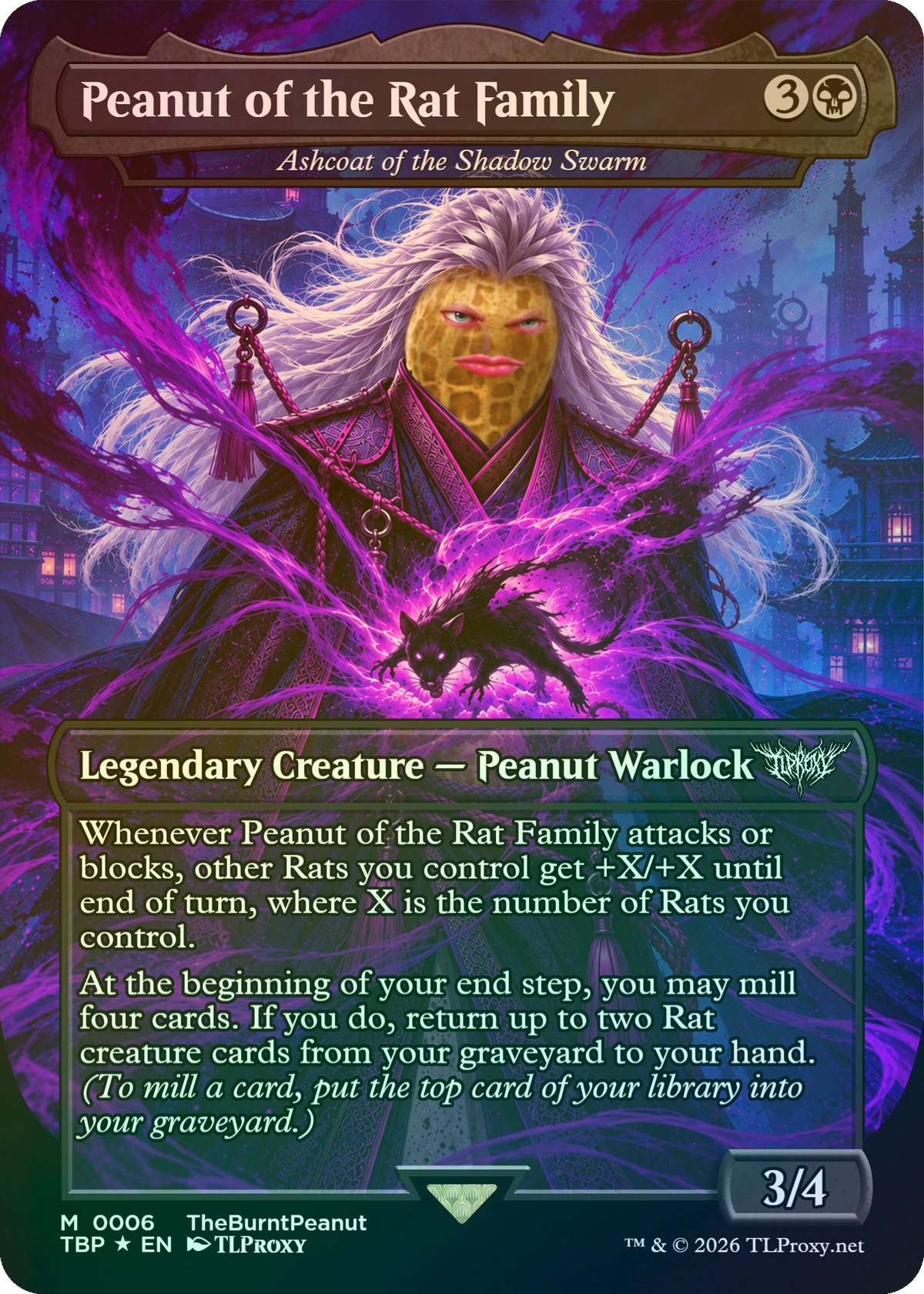Ashcoat of the Shadow Swarm (Peanut of the Rat Family)