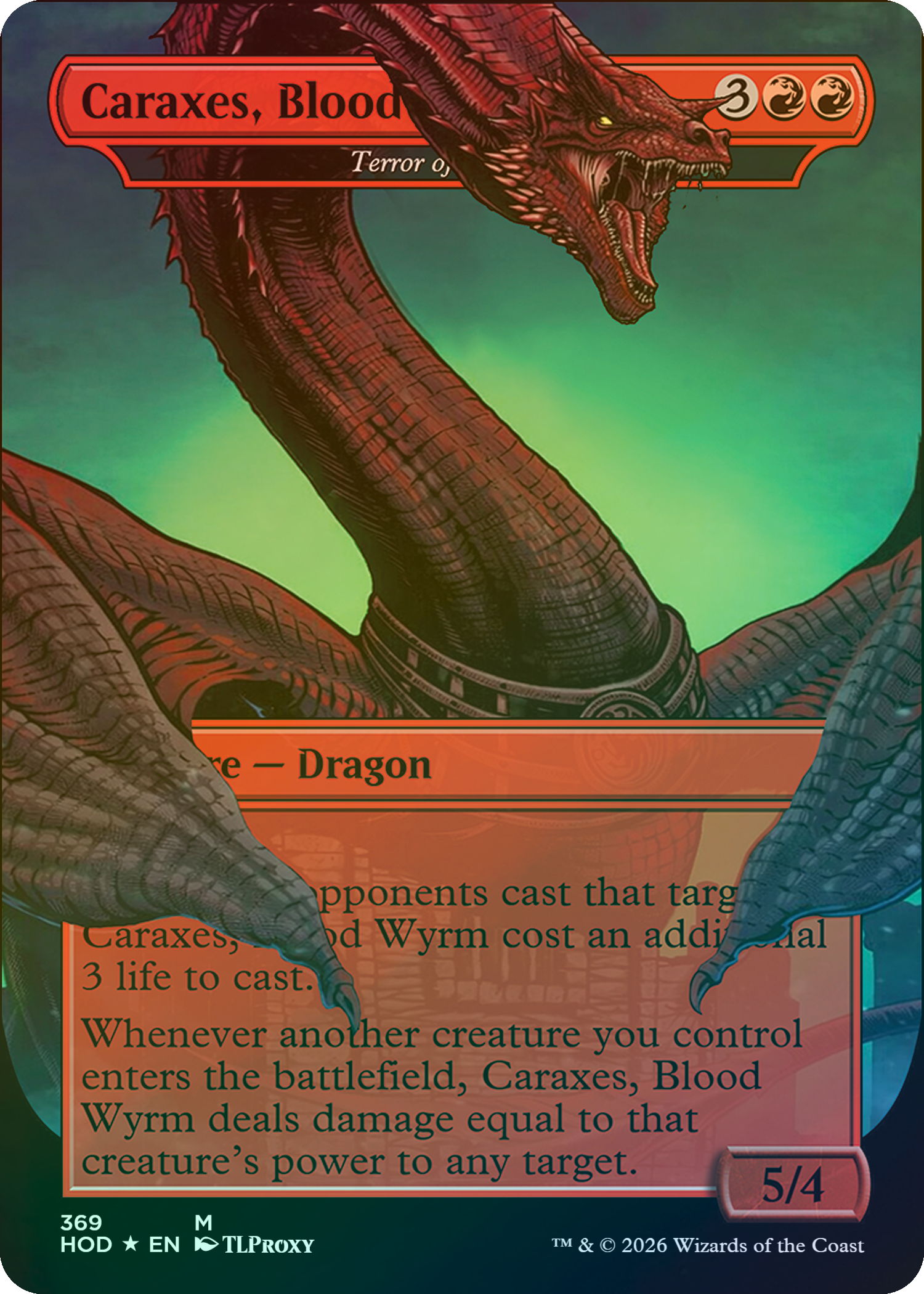 Terror of the Peaks (Caraxes, Blood Wyrm)