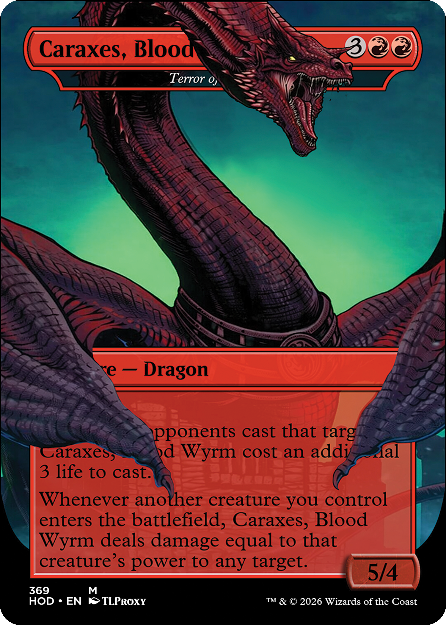 Terror of the Peaks (Caraxes, Blood Wyrm)