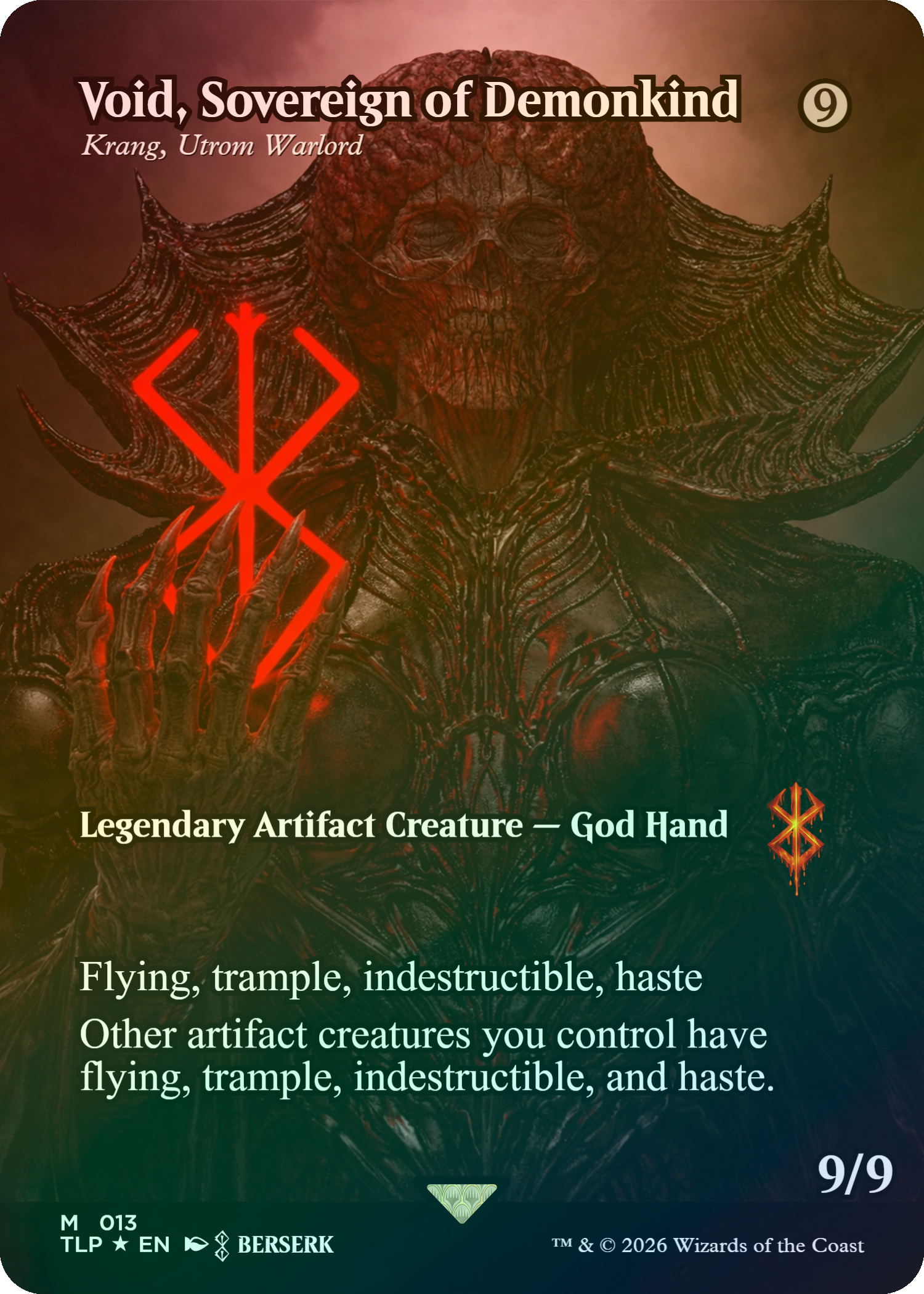 Krang, Utrom Warlord (Void, Sovereign of Demonkind) (Berserk) (Japan Showcase)