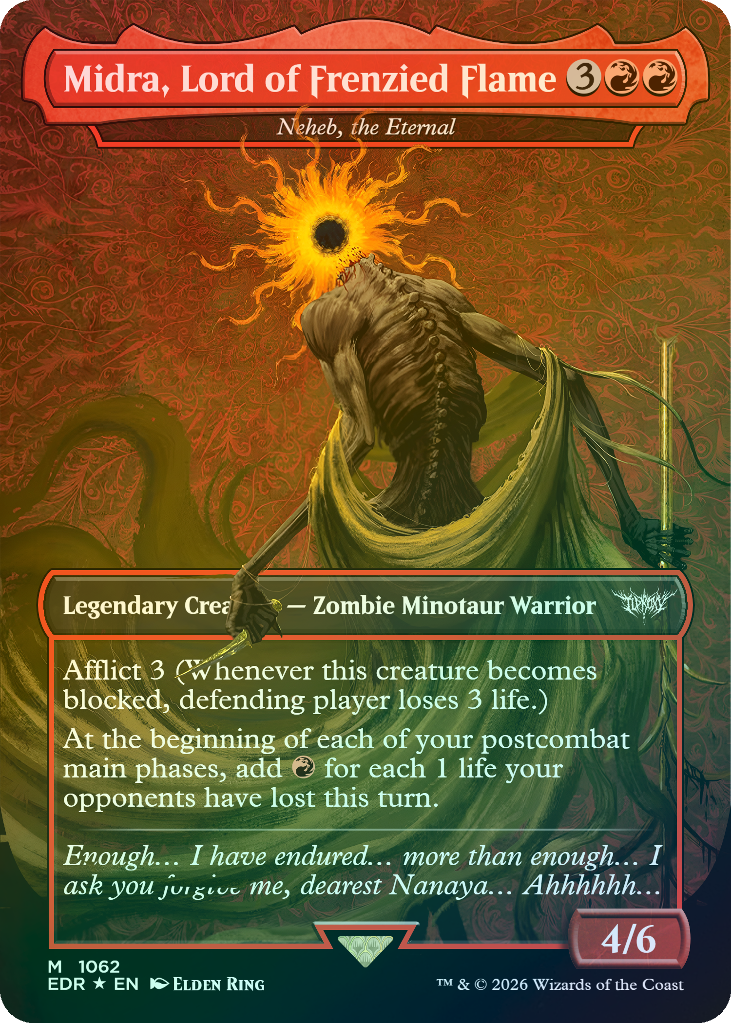 Neheb, the Eternal (Midra, Lord of Frenzied Flame) (Elden Ring)