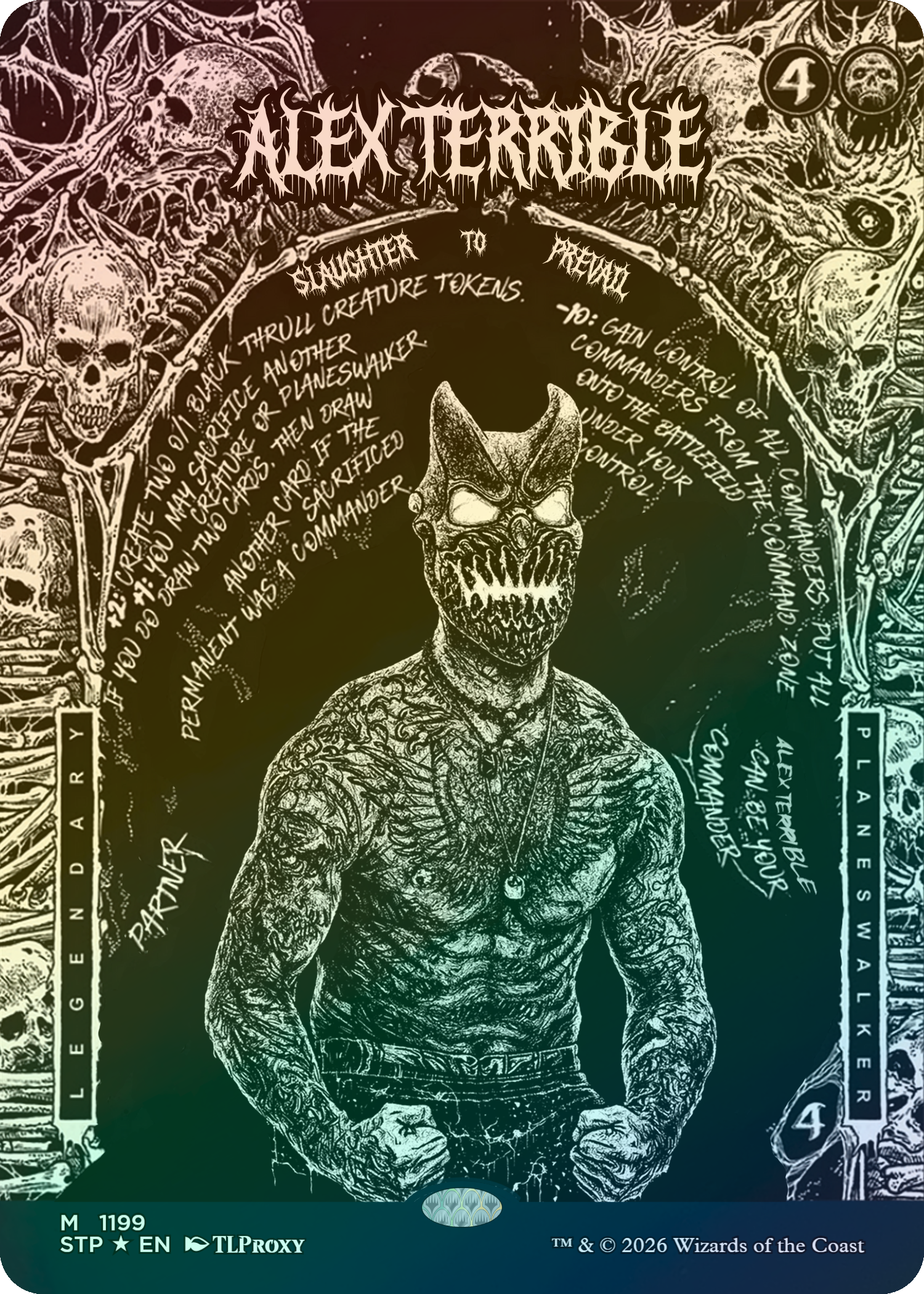 Tevesh Szat, Doom of Fools (Alex Terrible) (Slaughter To Prevail) (Secret Lair Style)