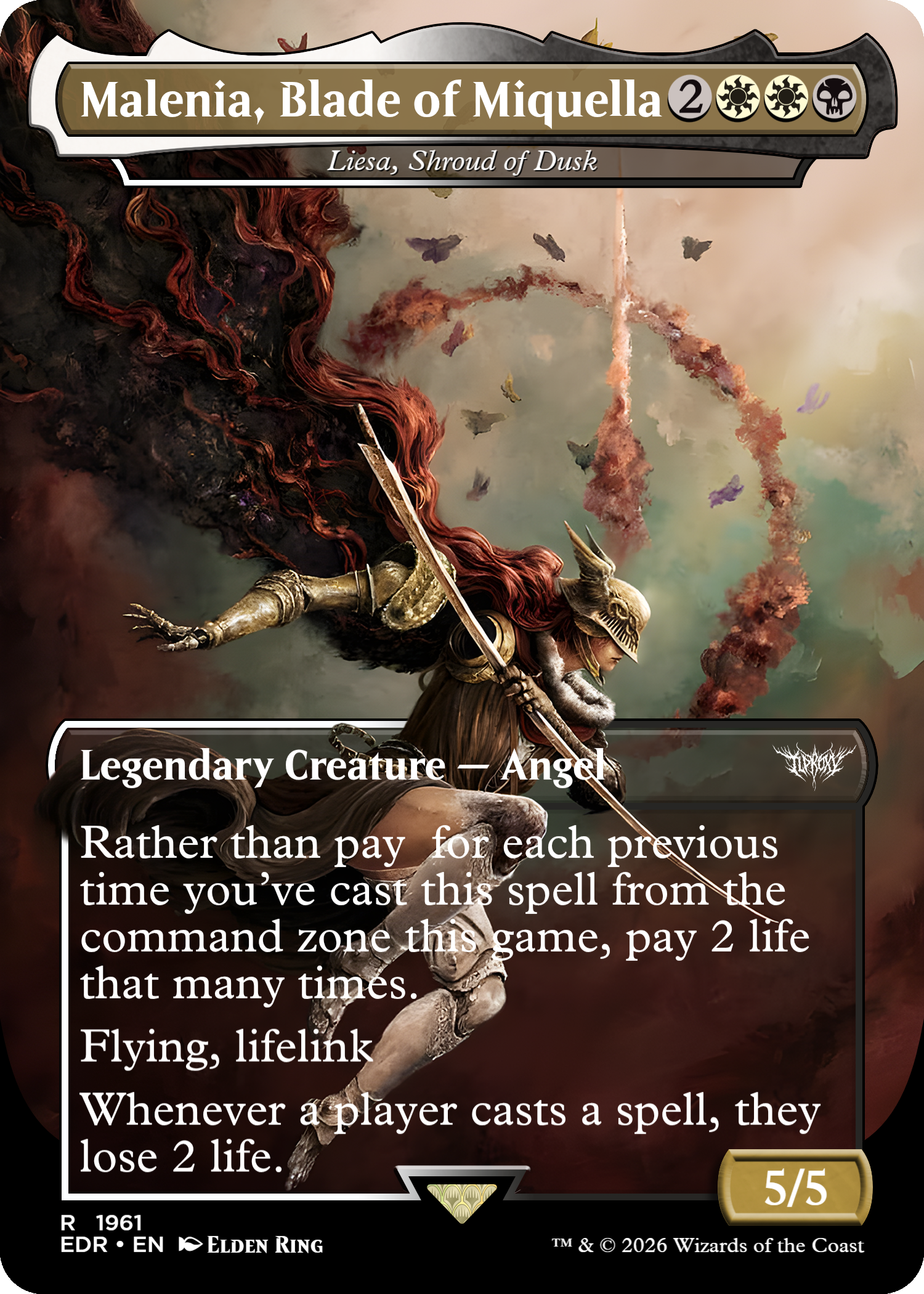 Liesa, Shroud of Dusk (Malenia, Blade of Miquella) (Elden Ring)
