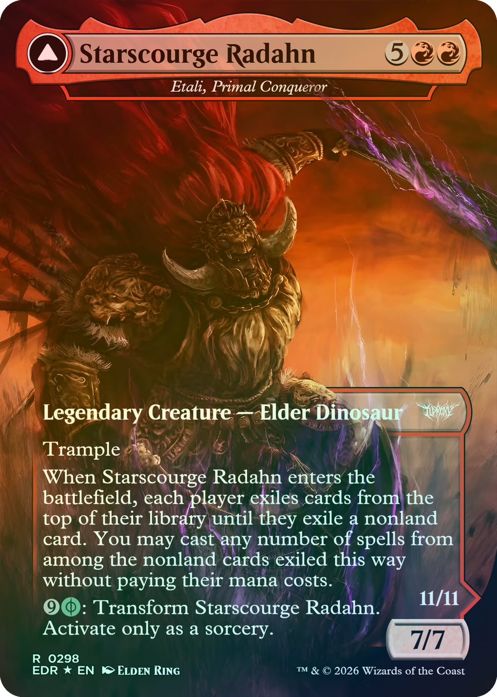 Etali, Primal Conqueror & Primal Sickness (Starscourge Radahn & Promised Consort Radahn) (Elden Ring)