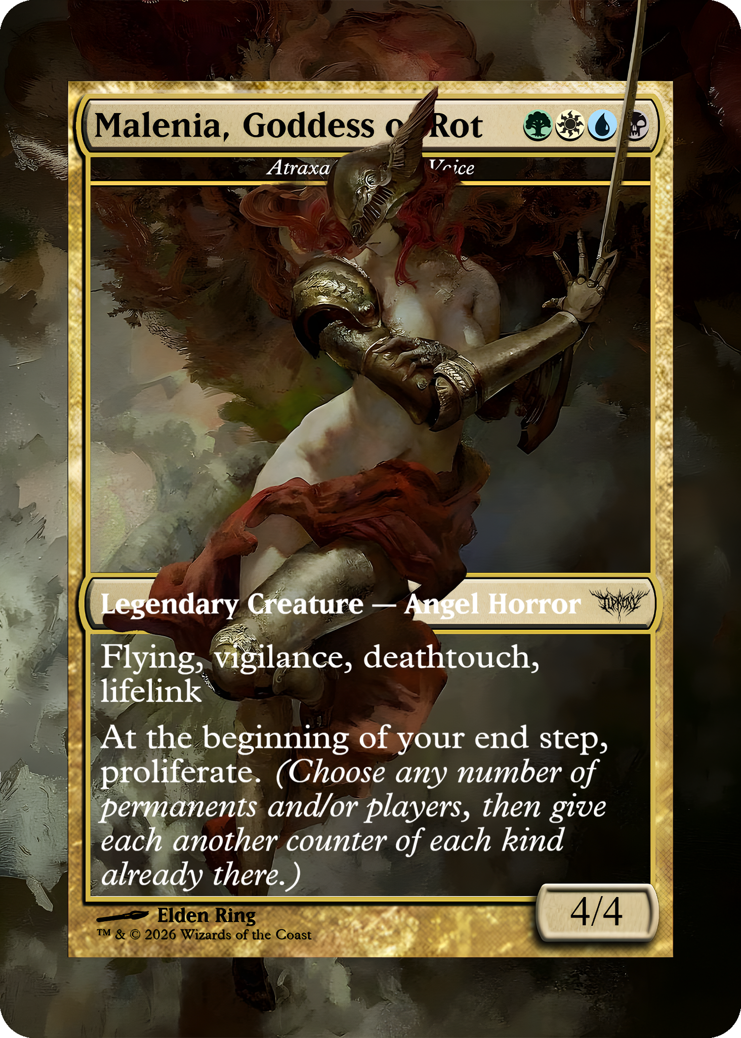Atraxa, Praetors' Voice (Malenia, Goddess of Rot) (Elden Ring)
