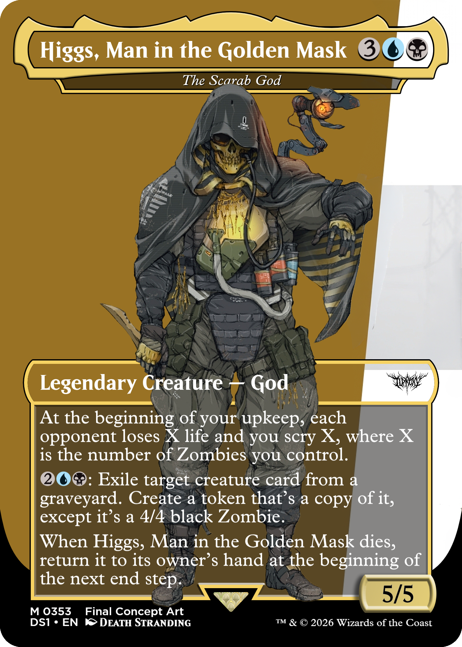 The Scarab God (Higgs, Man in the Golden Mask)(Death Stranding)