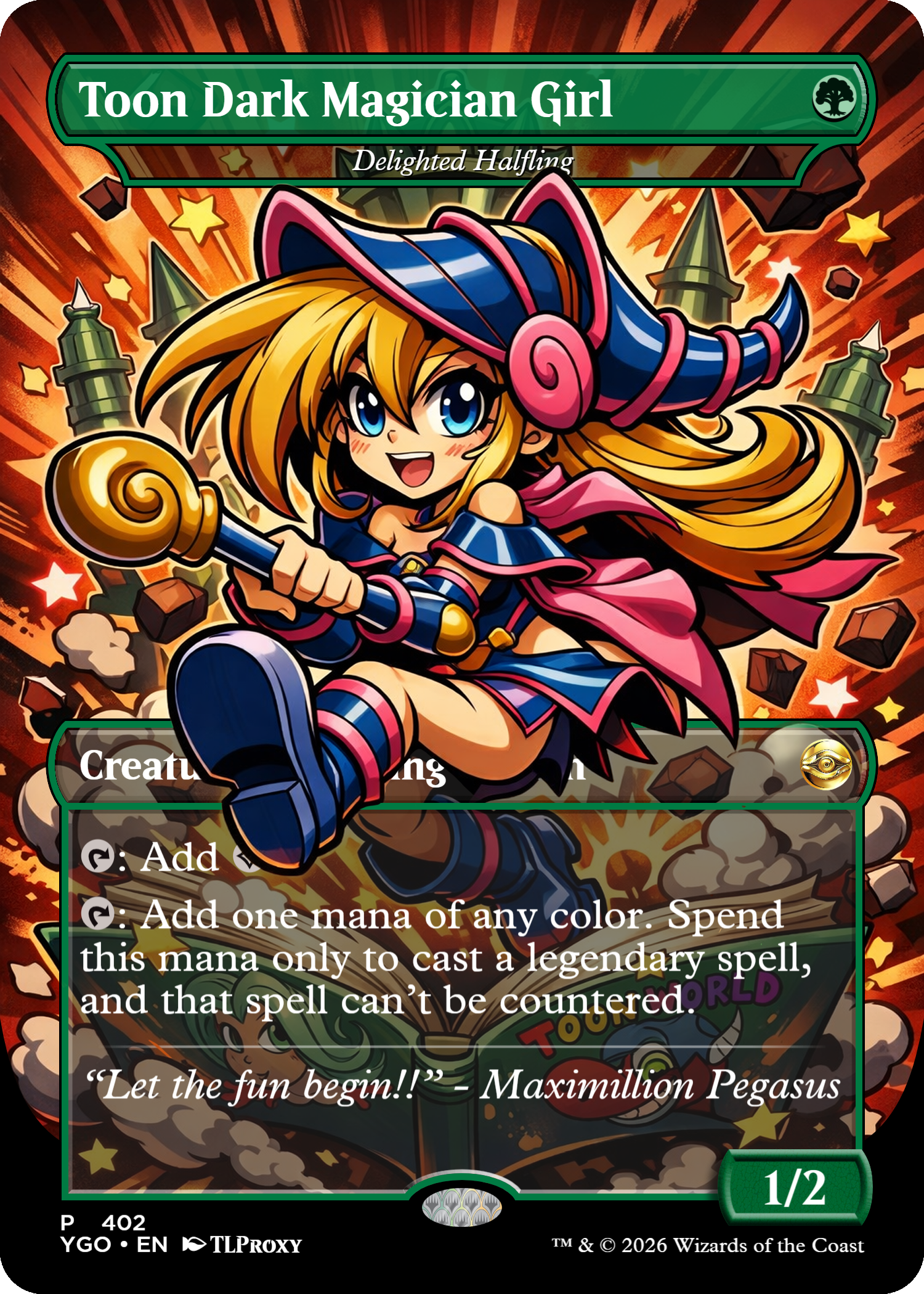 Delighted Halfling (Toon Dark Magician Girl)