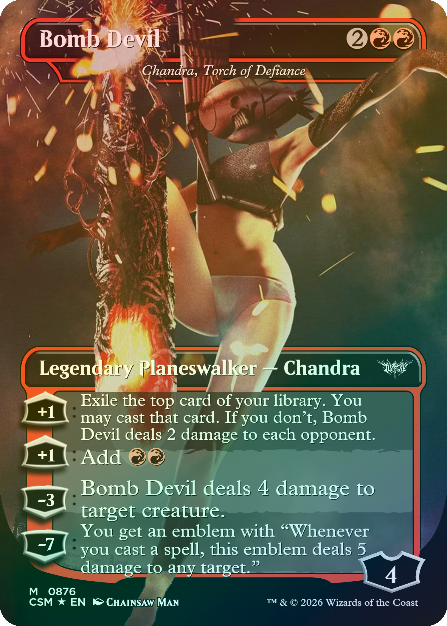 Chandra, Torch of Defiance (Bomb Devil) (Chainsaw Man)