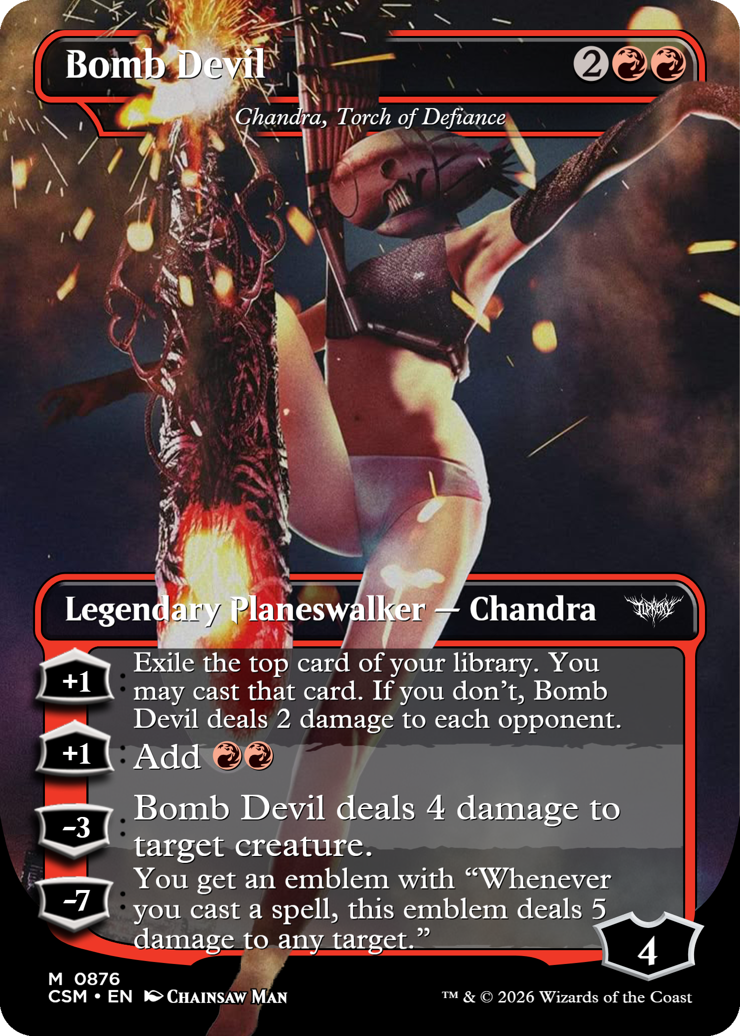 Chandra, Torch of Defiance (Bomb Devil) (Chainsaw Man)