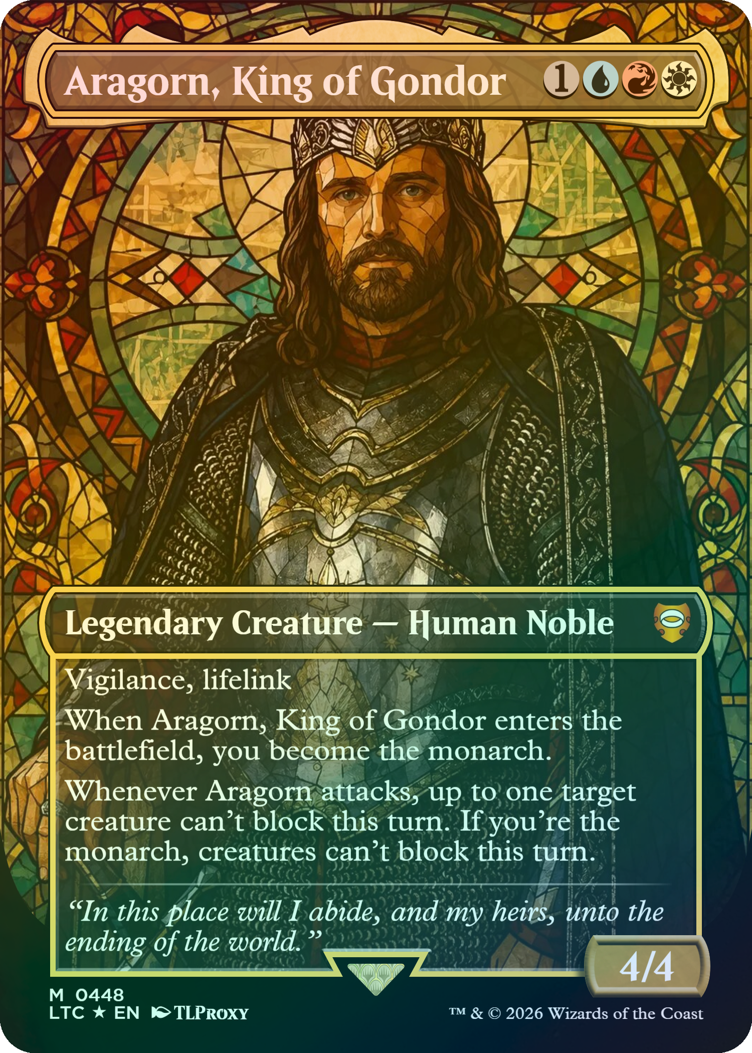 Aragorn, King of Gondor (Borderless)