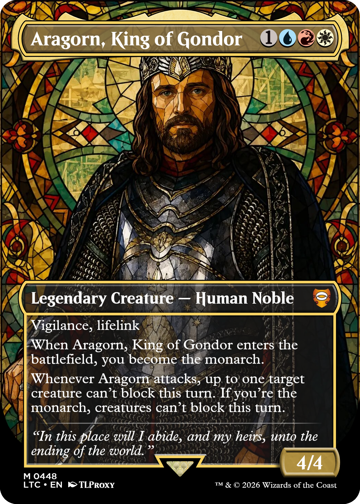 Aragorn, King of Gondor (Borderless)