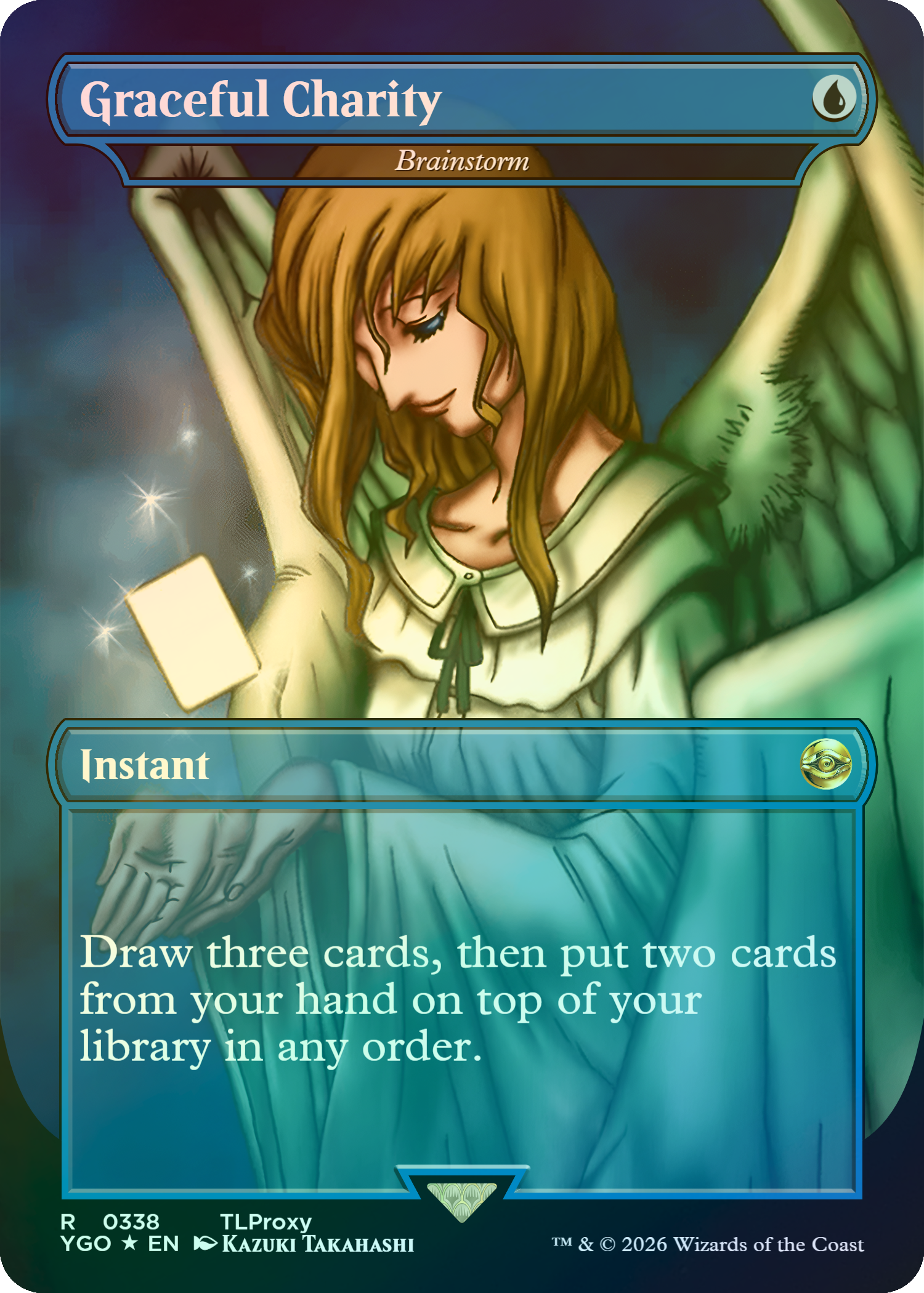 Brainstorm (Graceful Charity) (Borderless) (Yu-Gi-Oh)