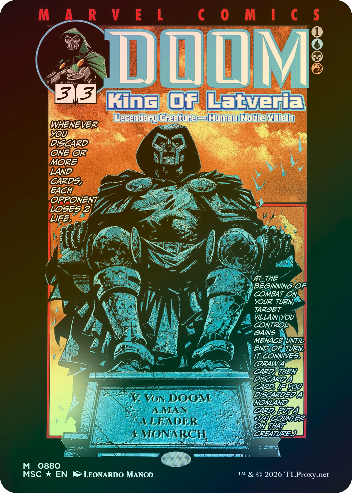 Doctor Doom, King of Latveria (Doom: The Emperor Returns #3 Comic)