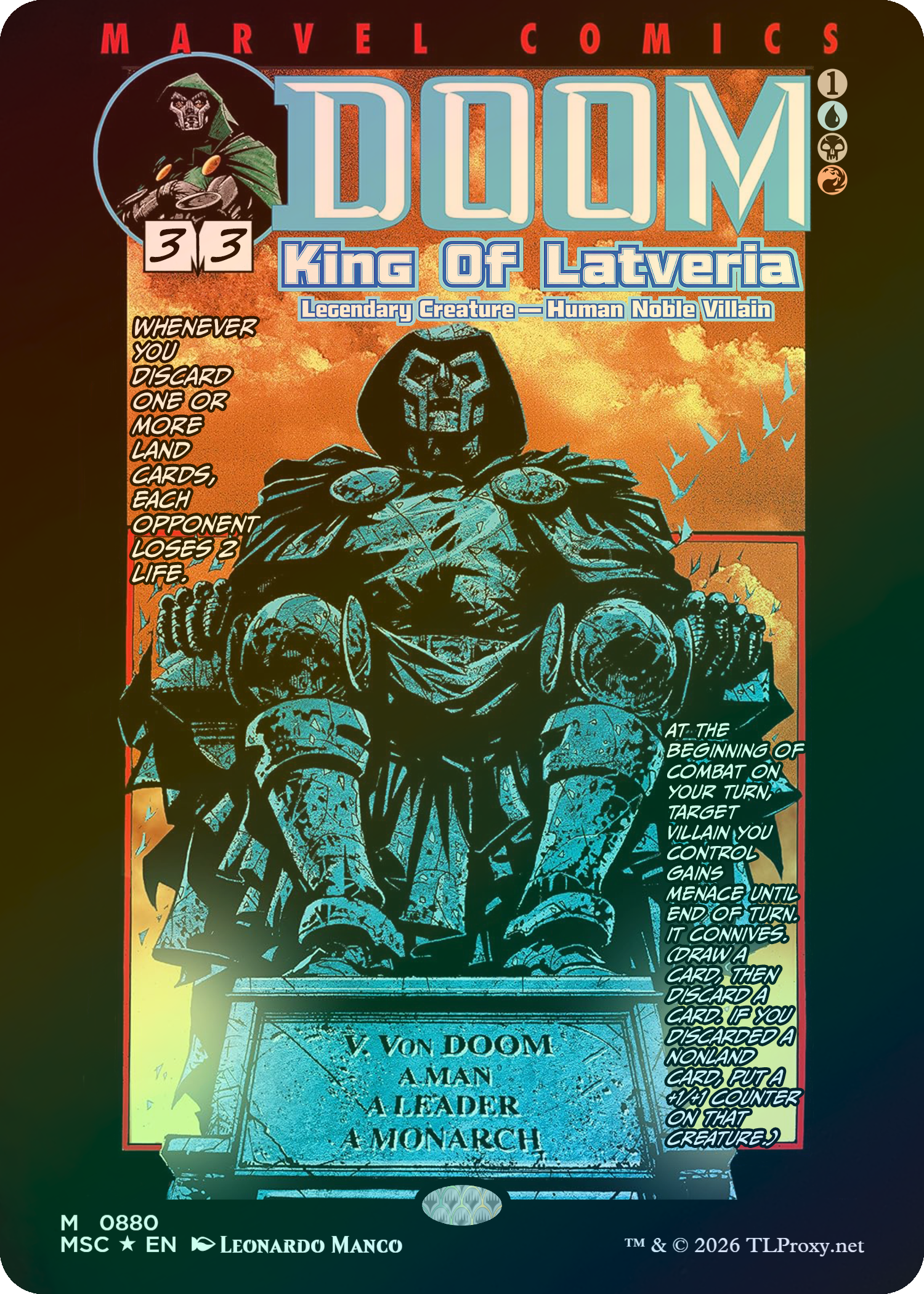 Doctor Doom, King of Latveria (Doom: The Emperor Returns #3 Comic)