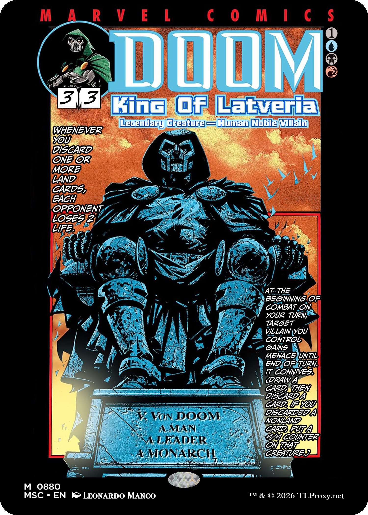 Doctor Doom, King of Latveria (Doom: The Emperor Returns #3 Comic)
