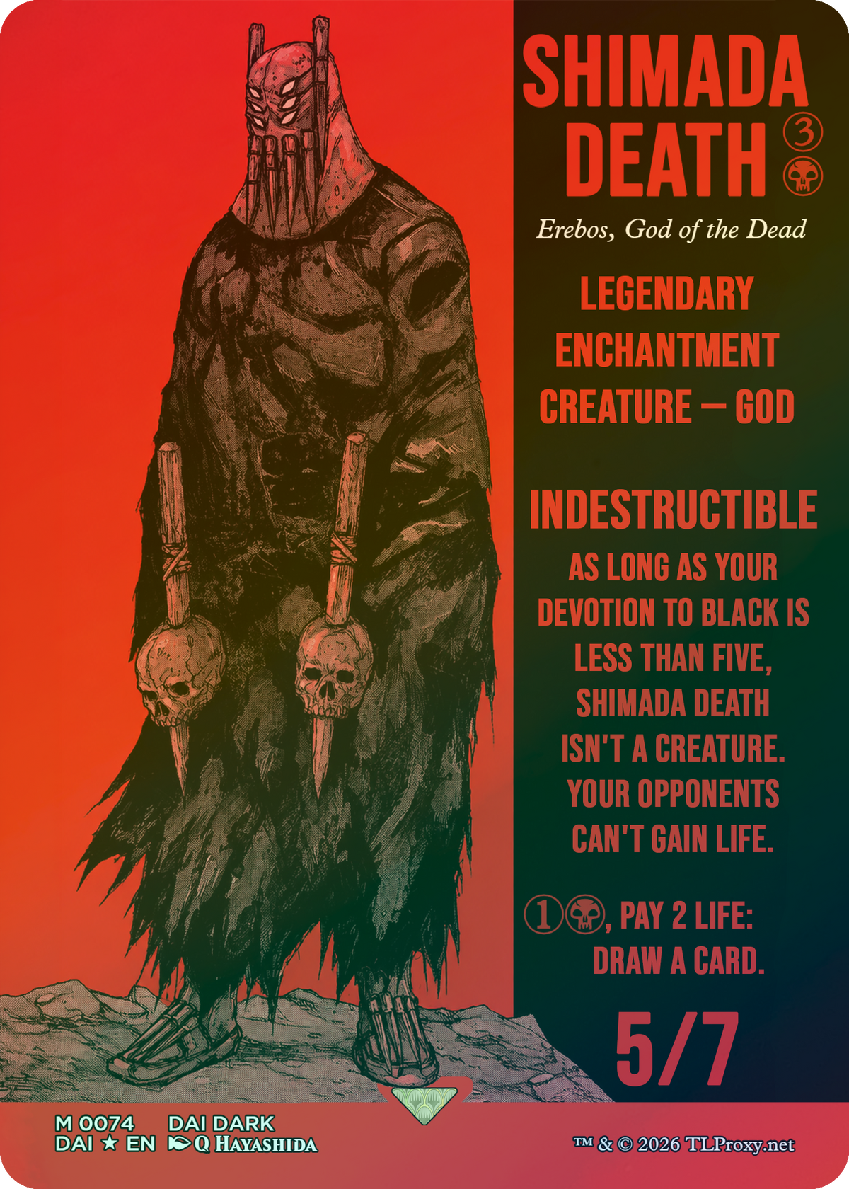 Erebos, God of the Dead (Shimada Death)