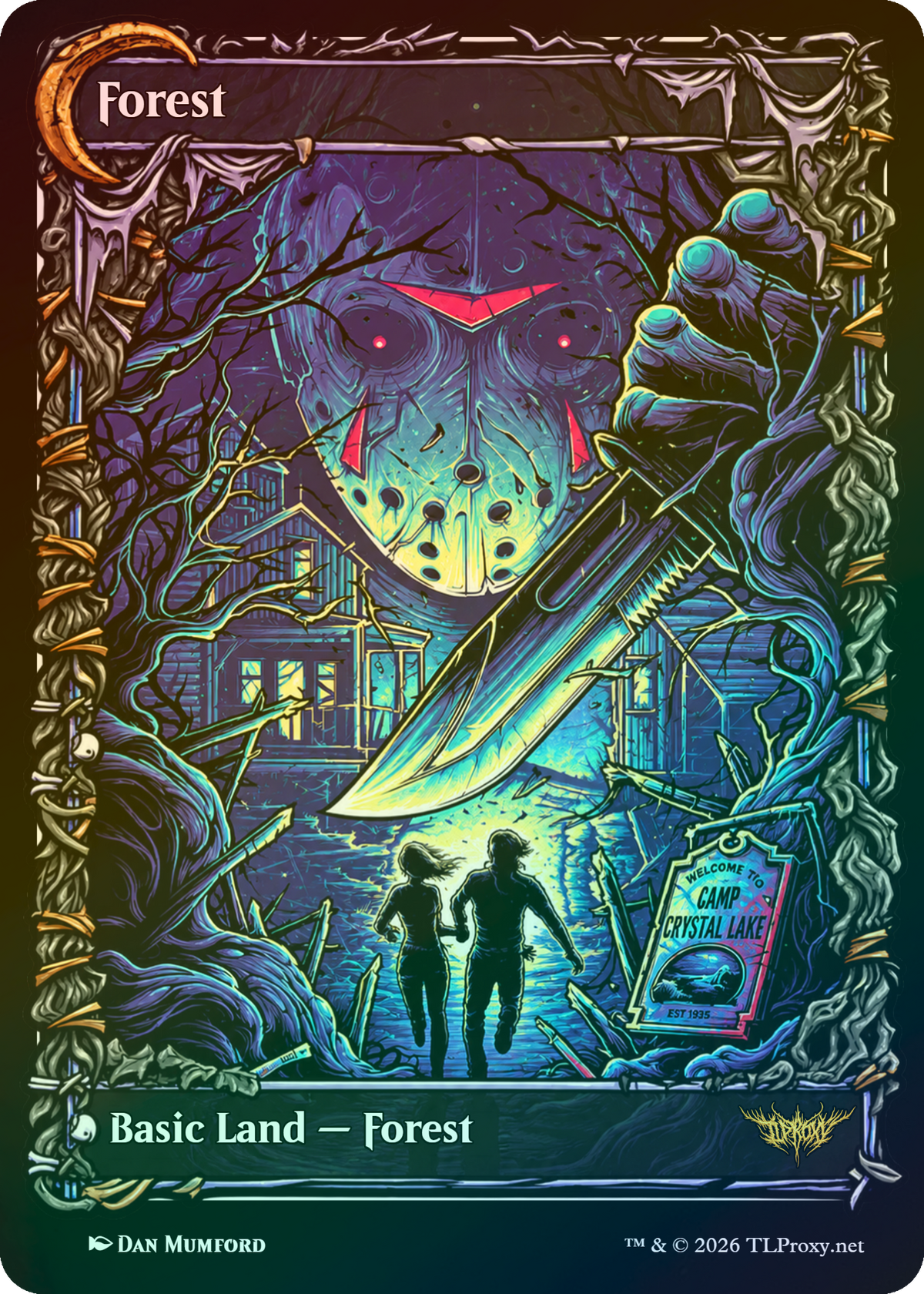 Basic Land - Forest (Friday the 13th)