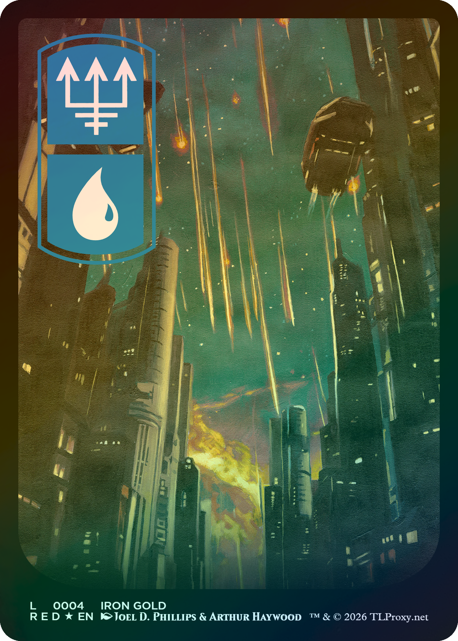 Iron Gold (Island) - Basic Land