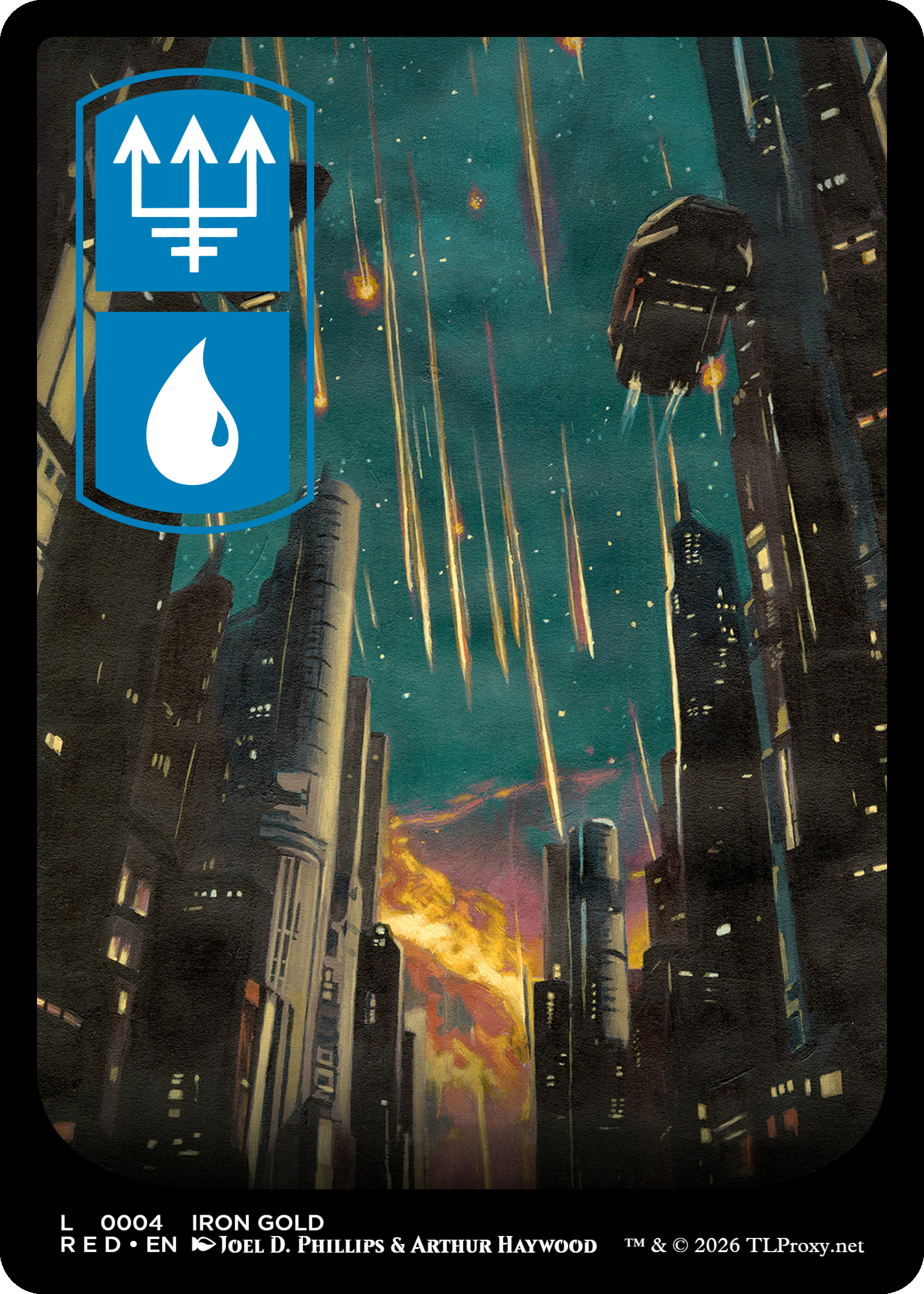 Iron Gold (Island) - Basic Land