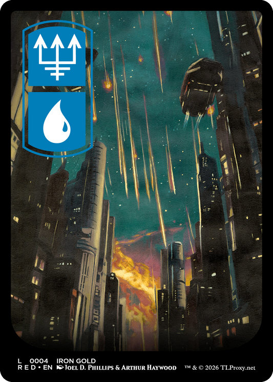 Iron Gold (Island) - Basic Land