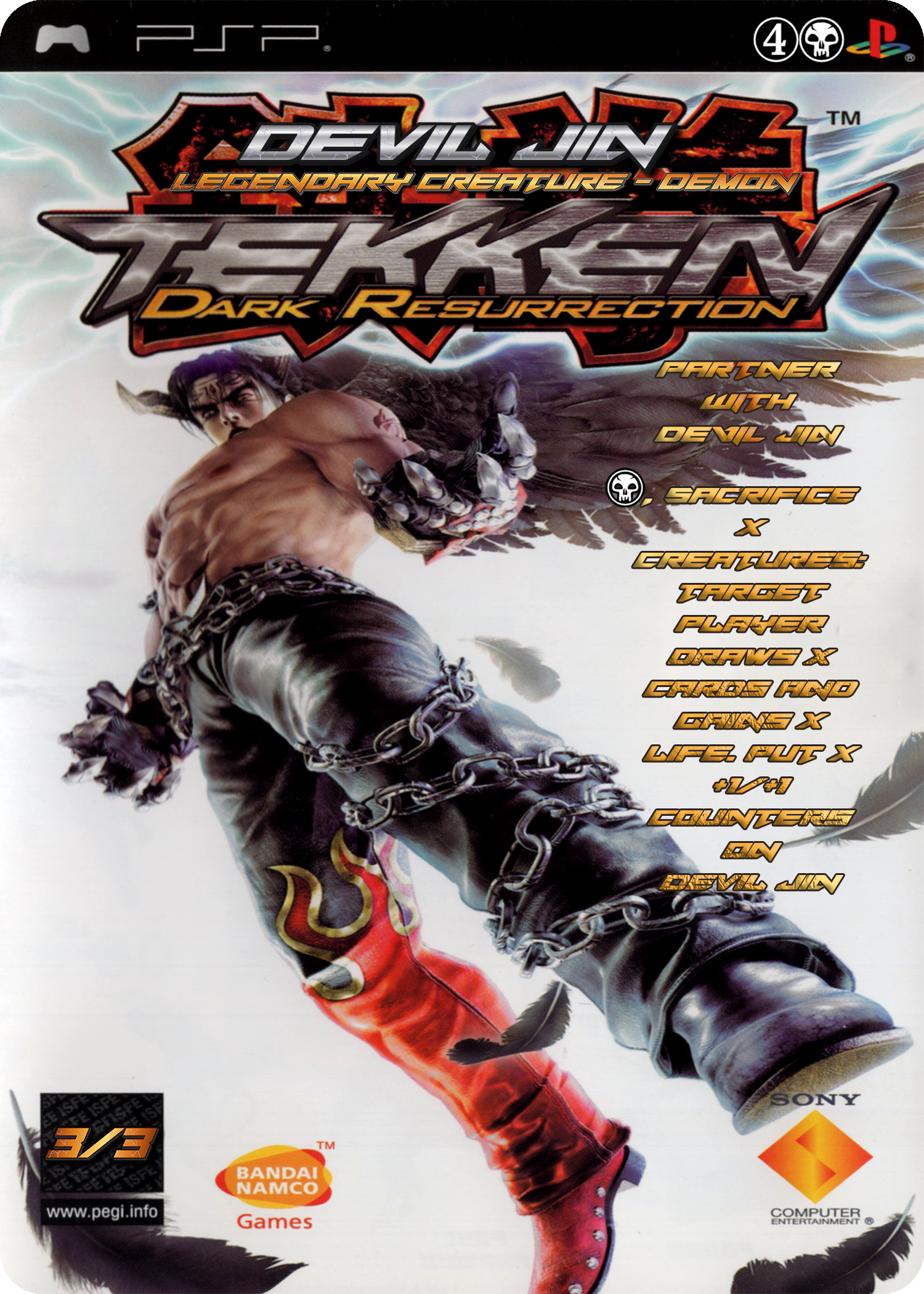 Krav, the Unredeemed (Devil Jin) (Tekken Dark Resurrection PSP Cover)