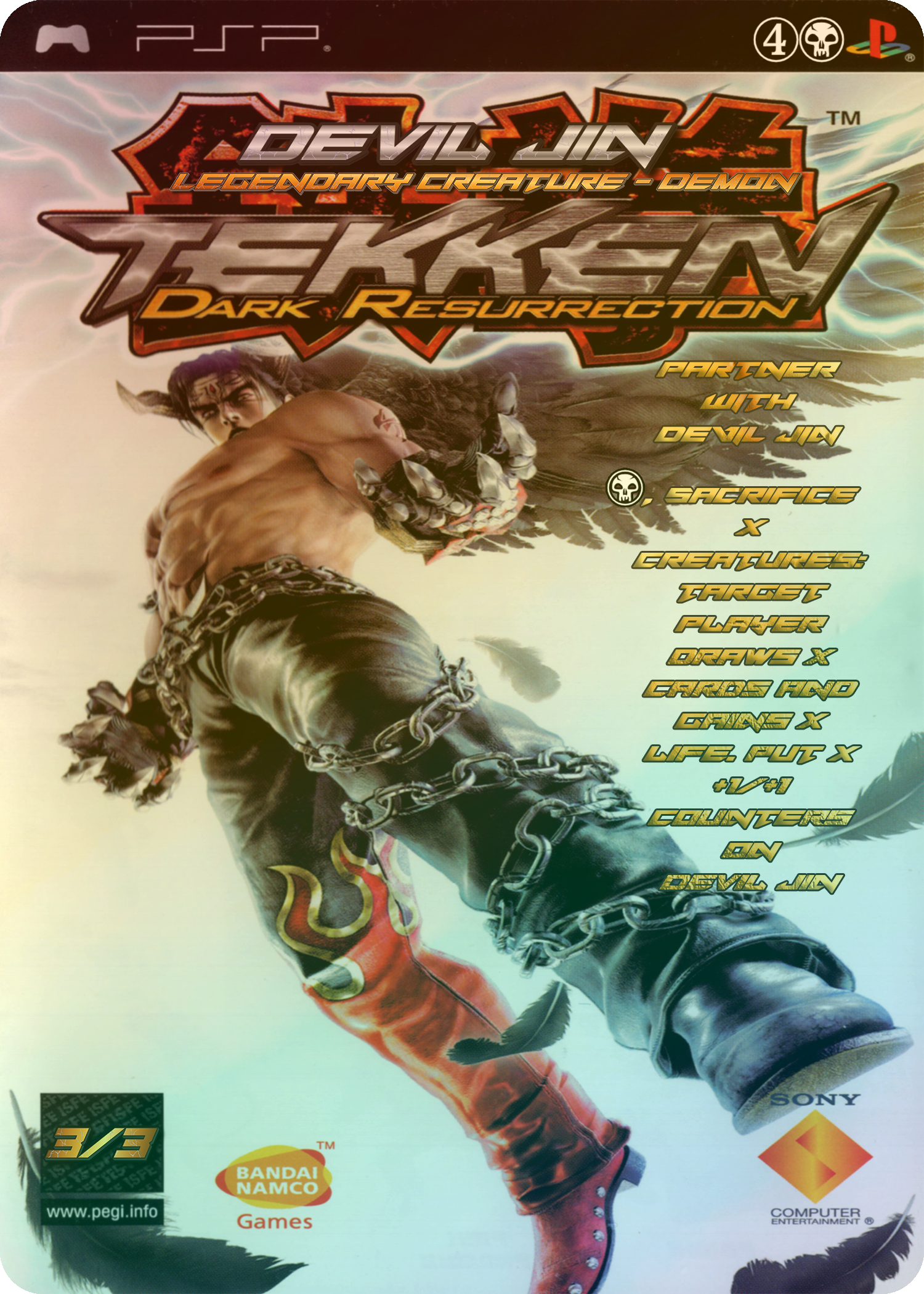 Krav, the Unredeemed (Devil Jin) (Tekken Dark Resurrection PSP Cover)