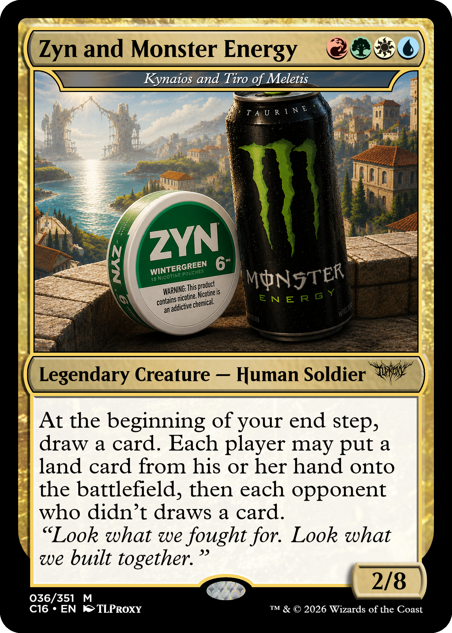 Kynaios and Tiro of Meletis (Zyn and Monster Energy)