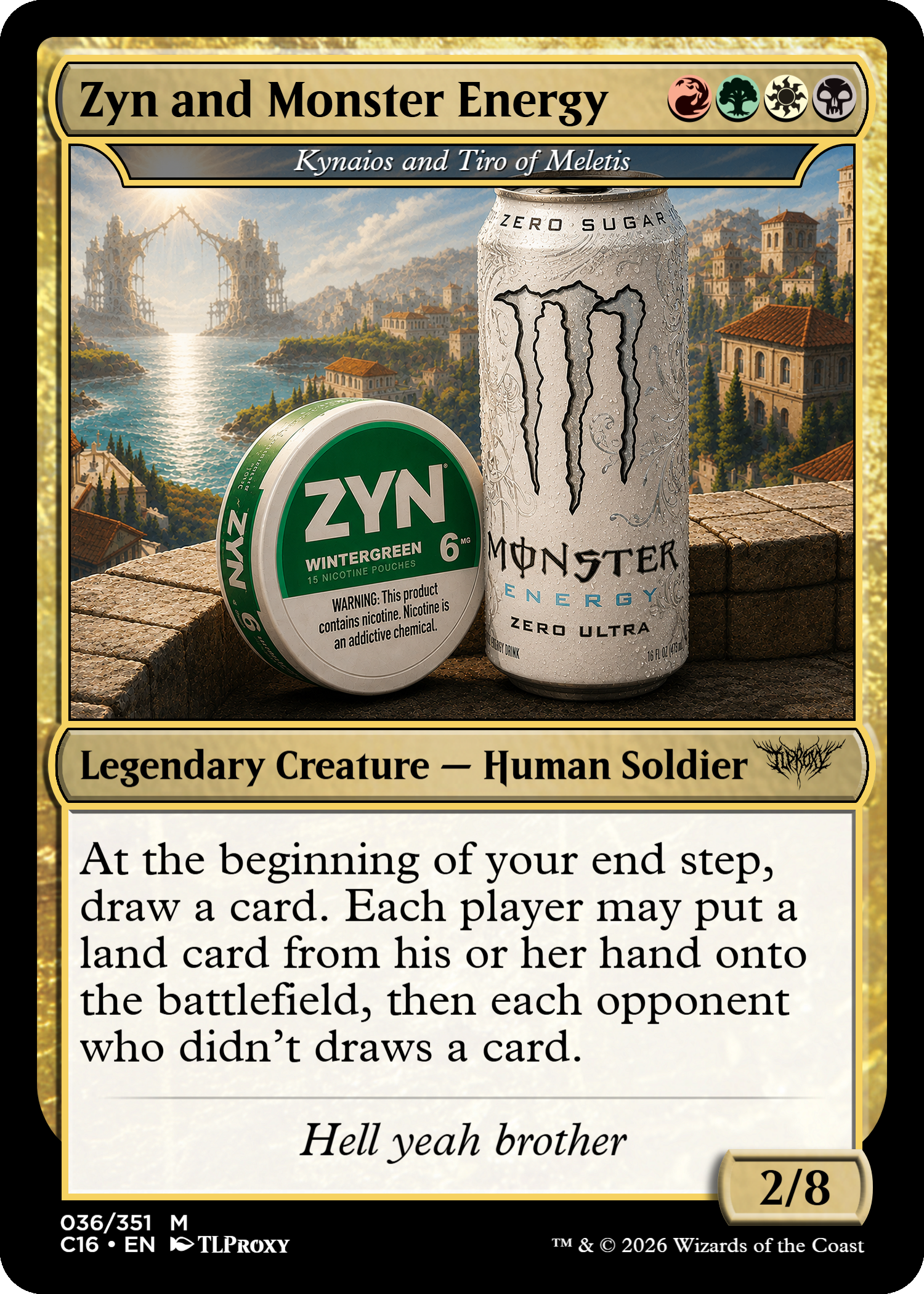 Kynaios and Tiro of Meletis (Zyn and Monster Energy) V2