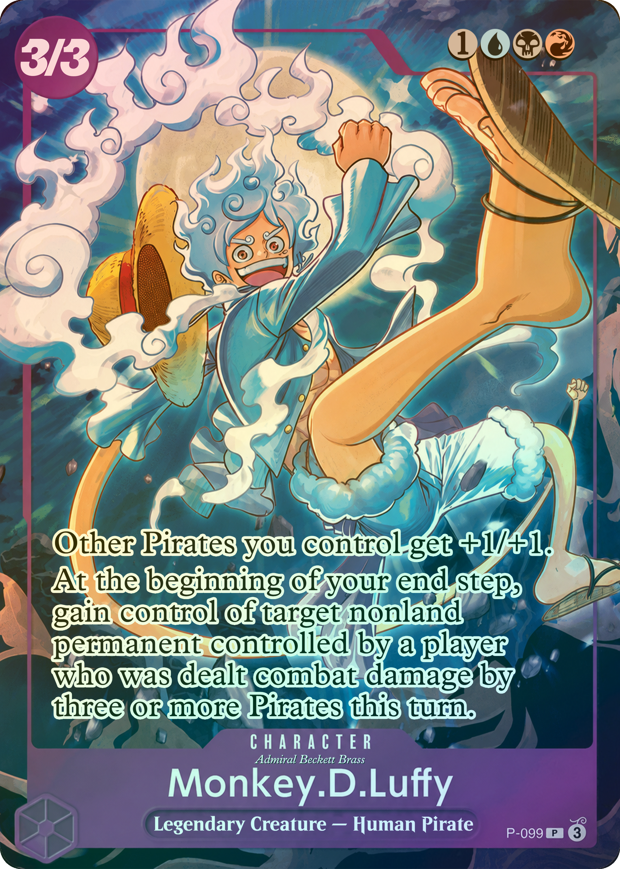 Admiral Beckett Brass (Monkey D. Luffy) Gear 5 OPTCG Promo P-099