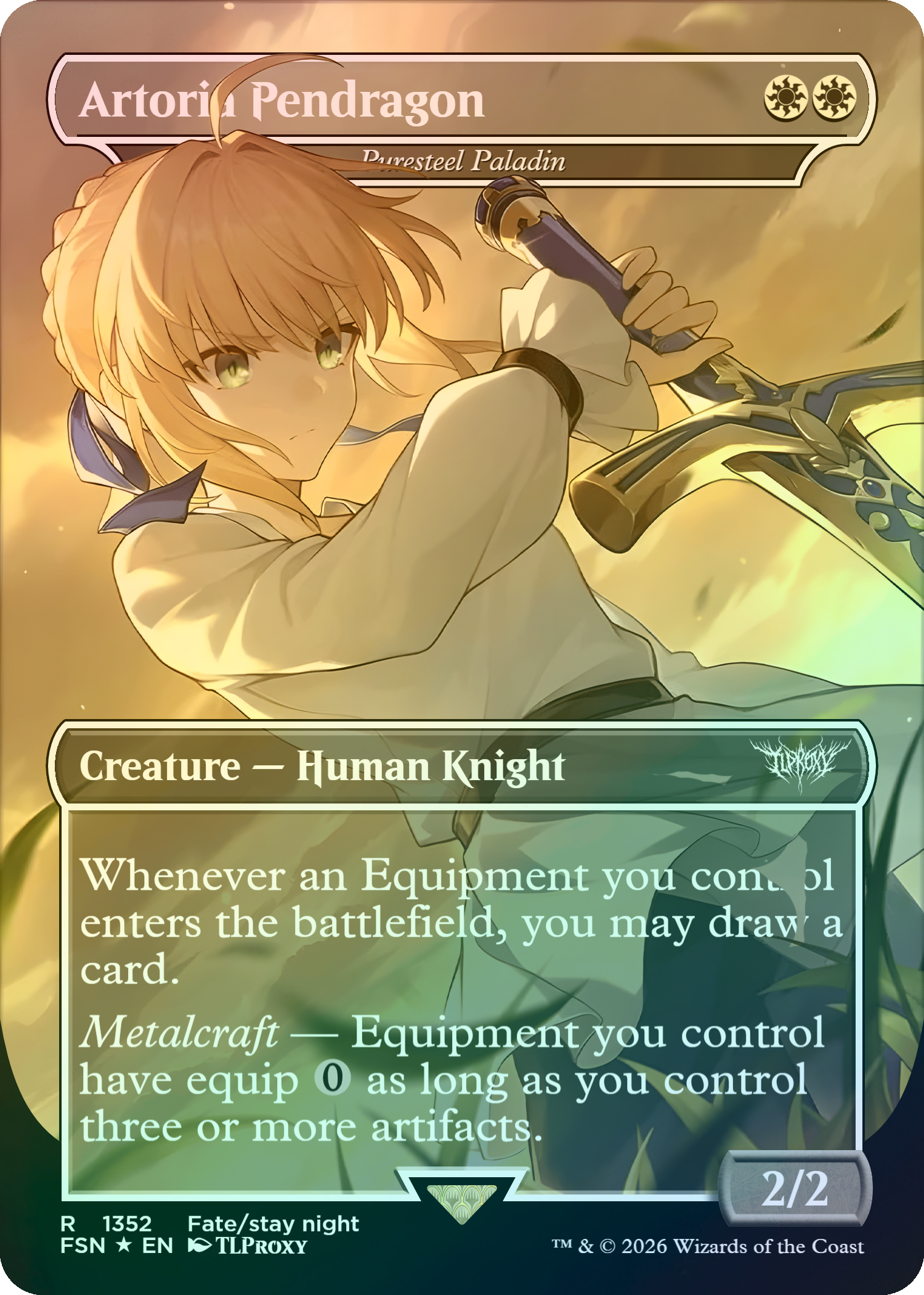 Puresteel Paladin (Artoria Pendragon) (Borderless)