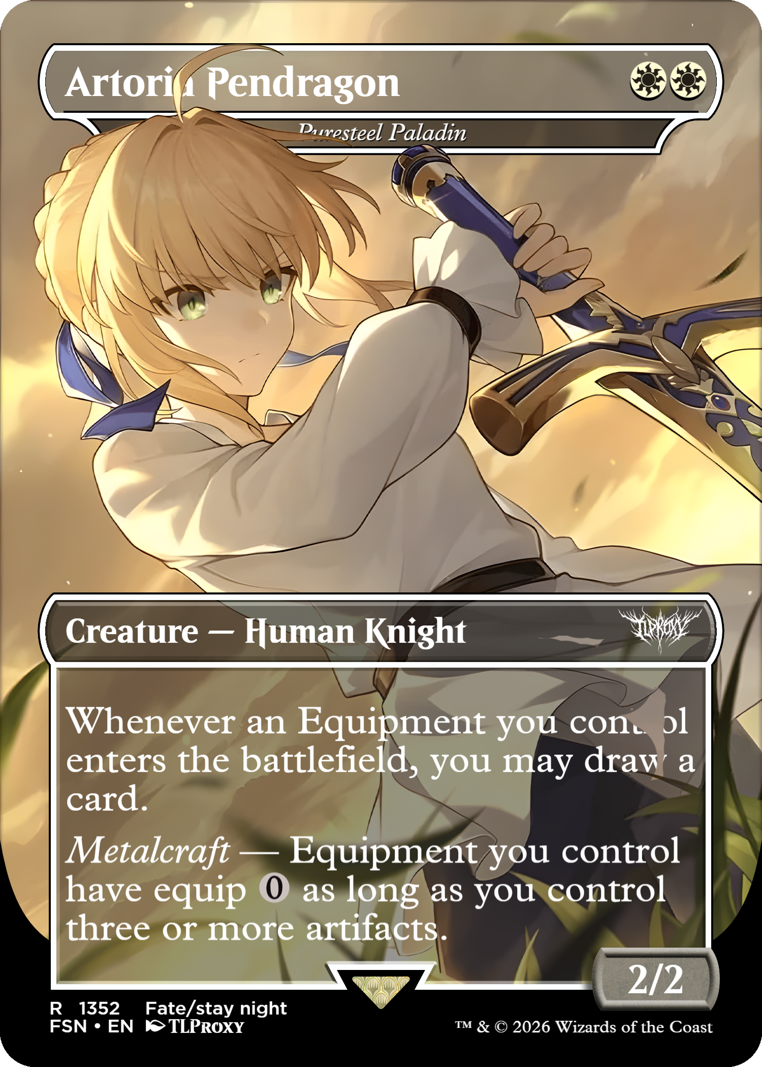 Puresteel Paladin (Artoria Pendragon) (Borderless)