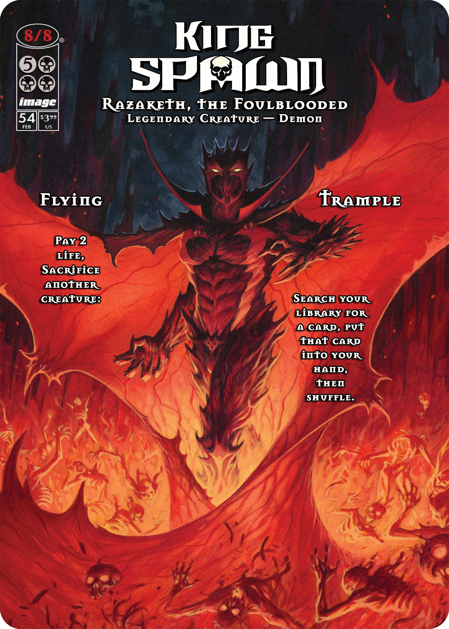 Razaketh, the Foulblooded (King Spawn#54 Cover)