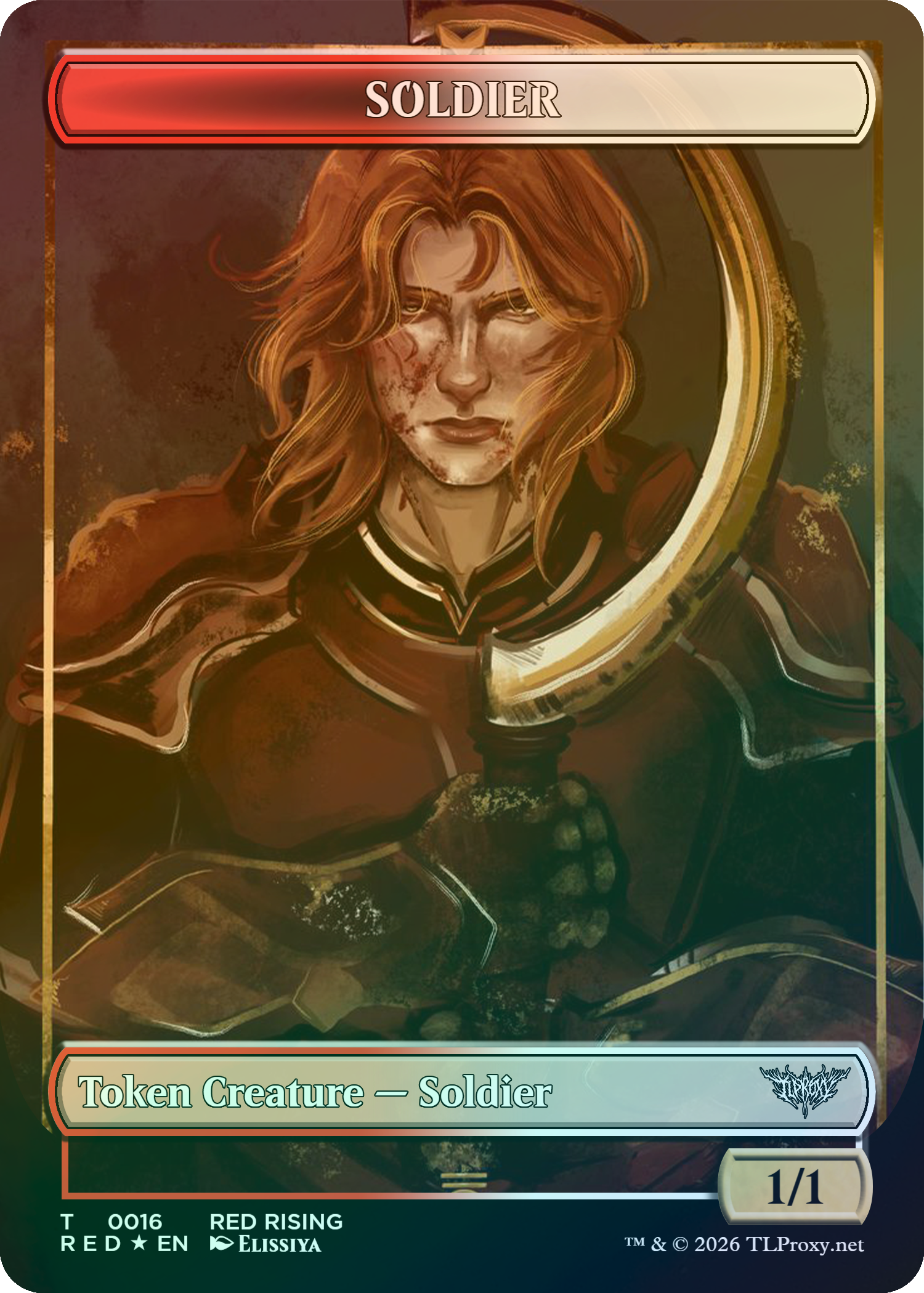 Red White Soldier Token (Red Rising)