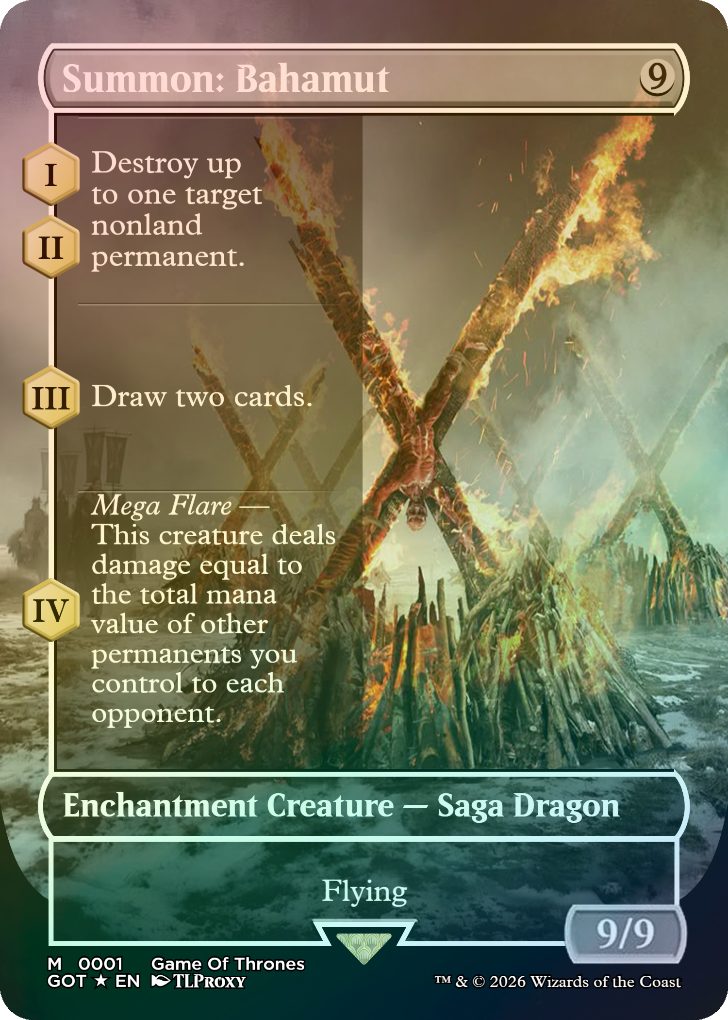 Summon: Bahamut (Borderless) (Game Of Thrones)