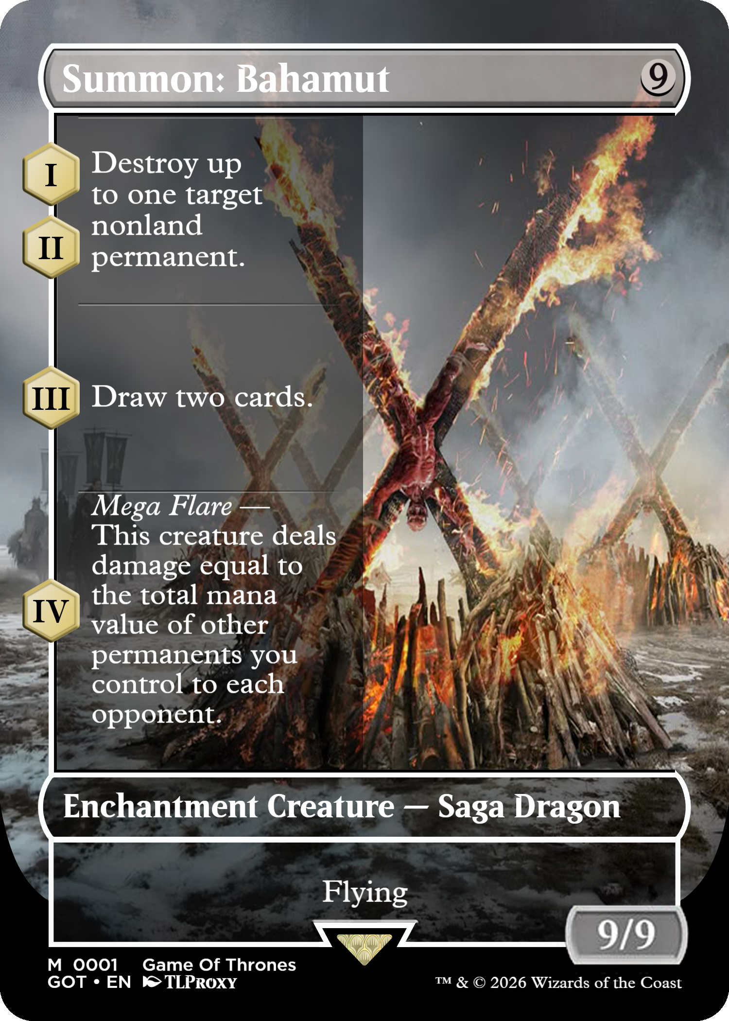 Summon: Bahamut (Borderless) (Game Of Thrones)