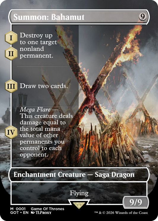 Summon: Bahamut (Borderless) (Game Of Thrones)