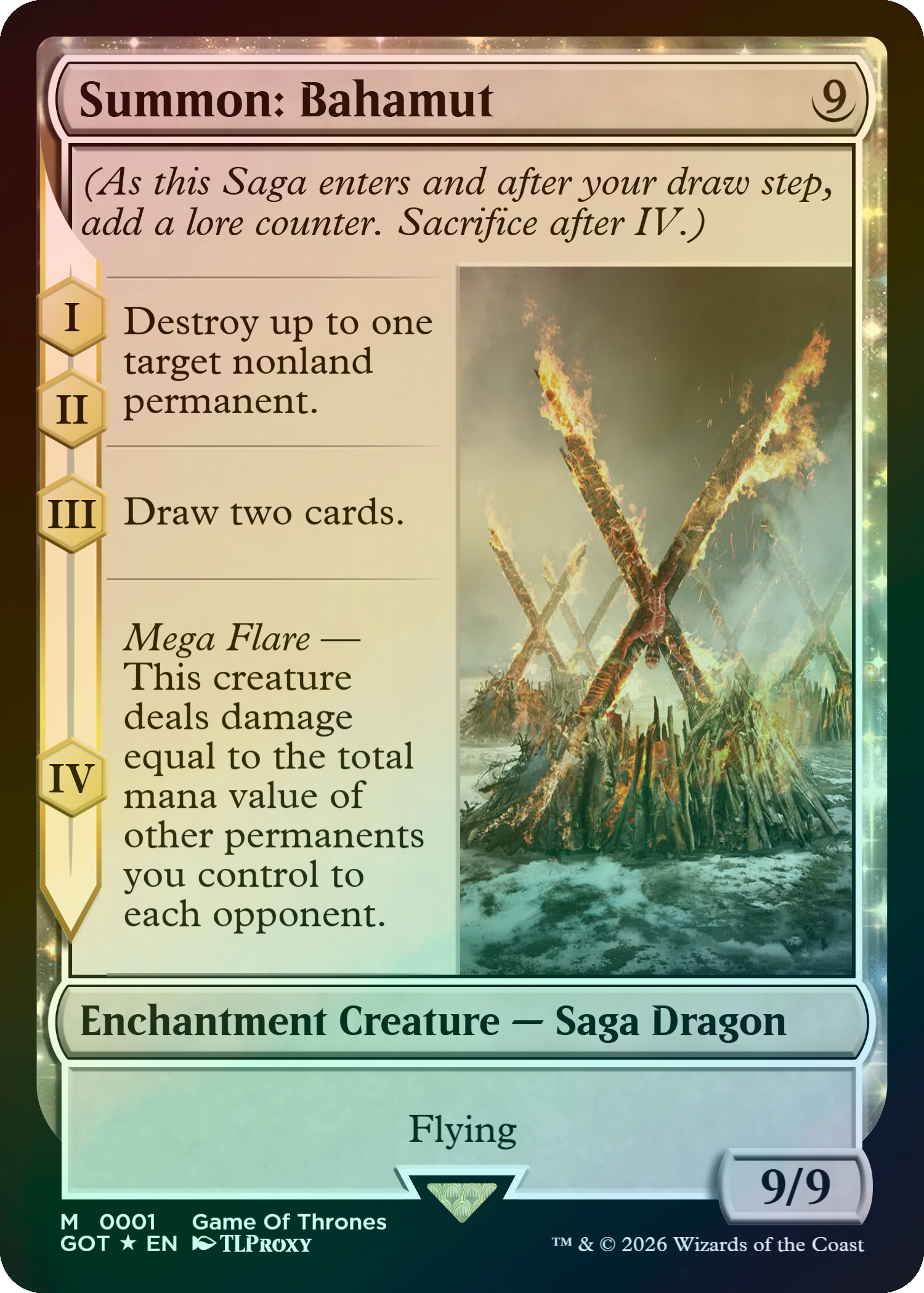 Summon: Bahamut (Game Of Thrones)