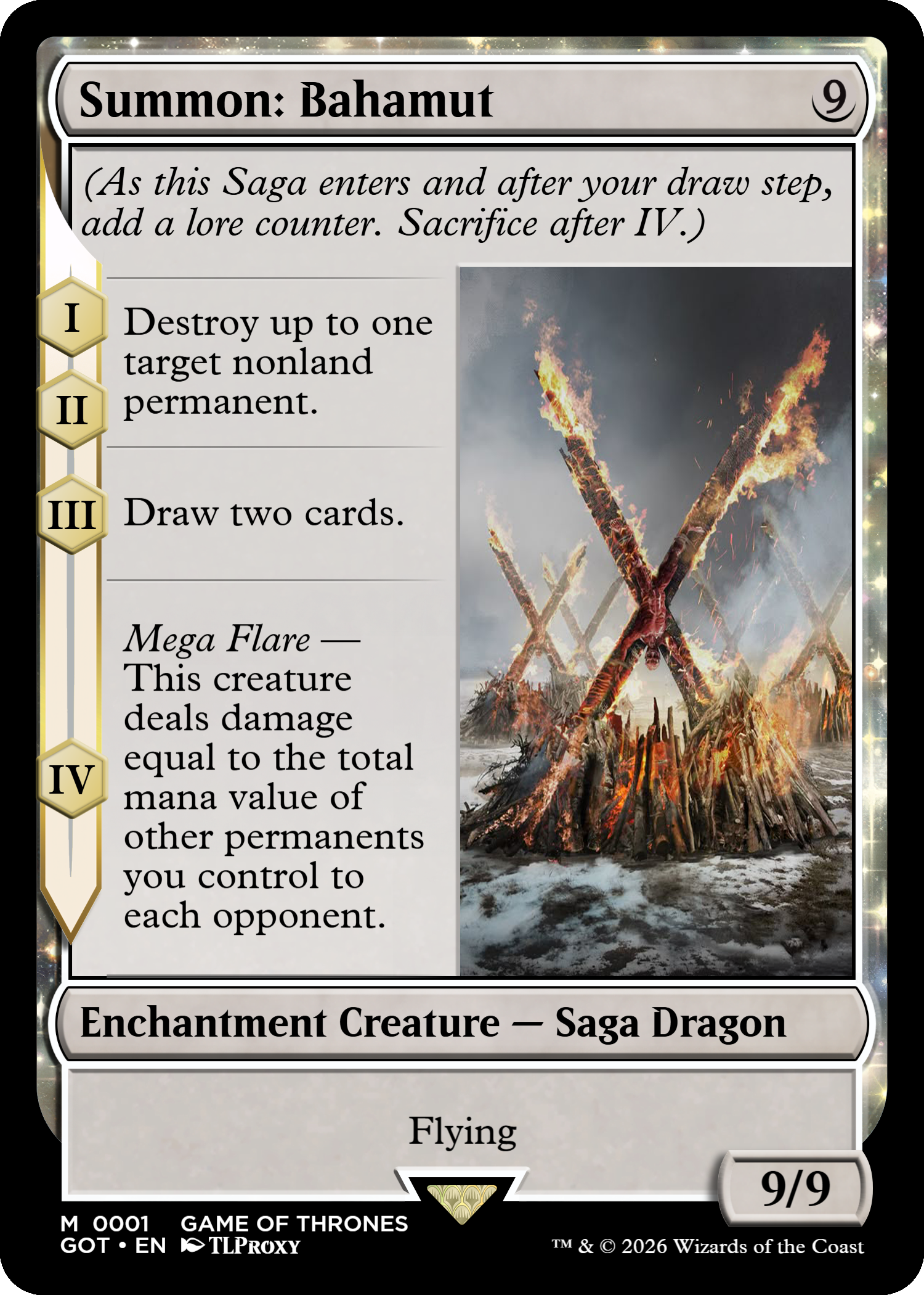 Summon: Bahamut (Game Of Thrones)