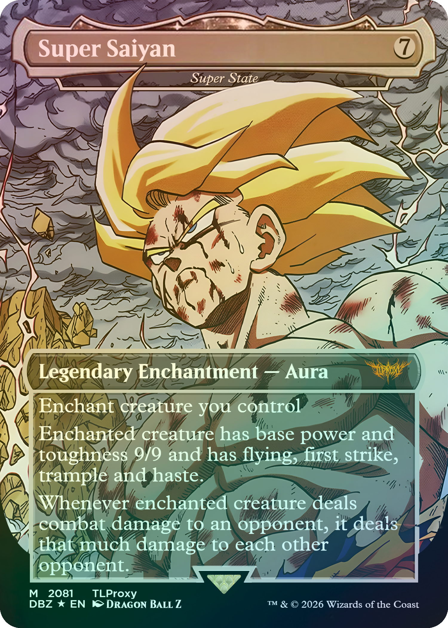 Super State (Super Saiyan) (Borderless) (Dragon Ball Z)