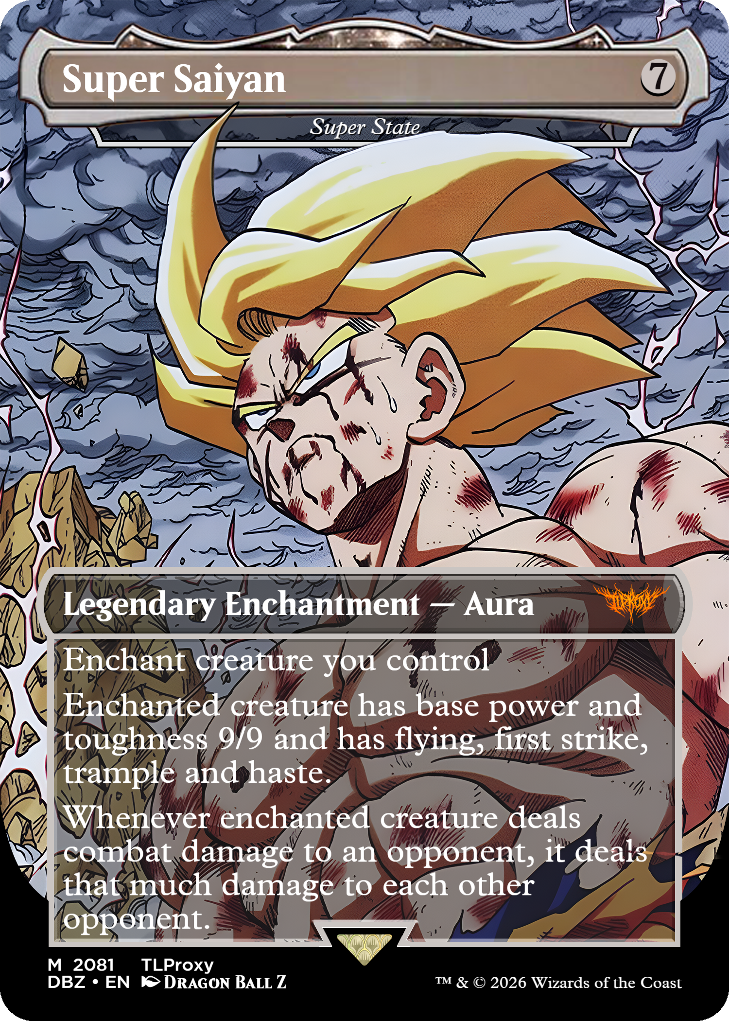 Super State (Super Saiyan) (Borderless) (Dragon Ball Z)
