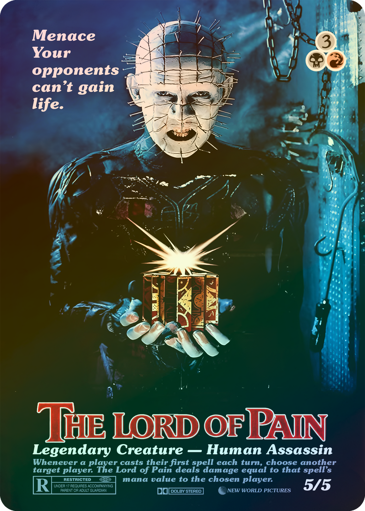 The Lord of Pain (Hellraiser 1987 Movie Poster)