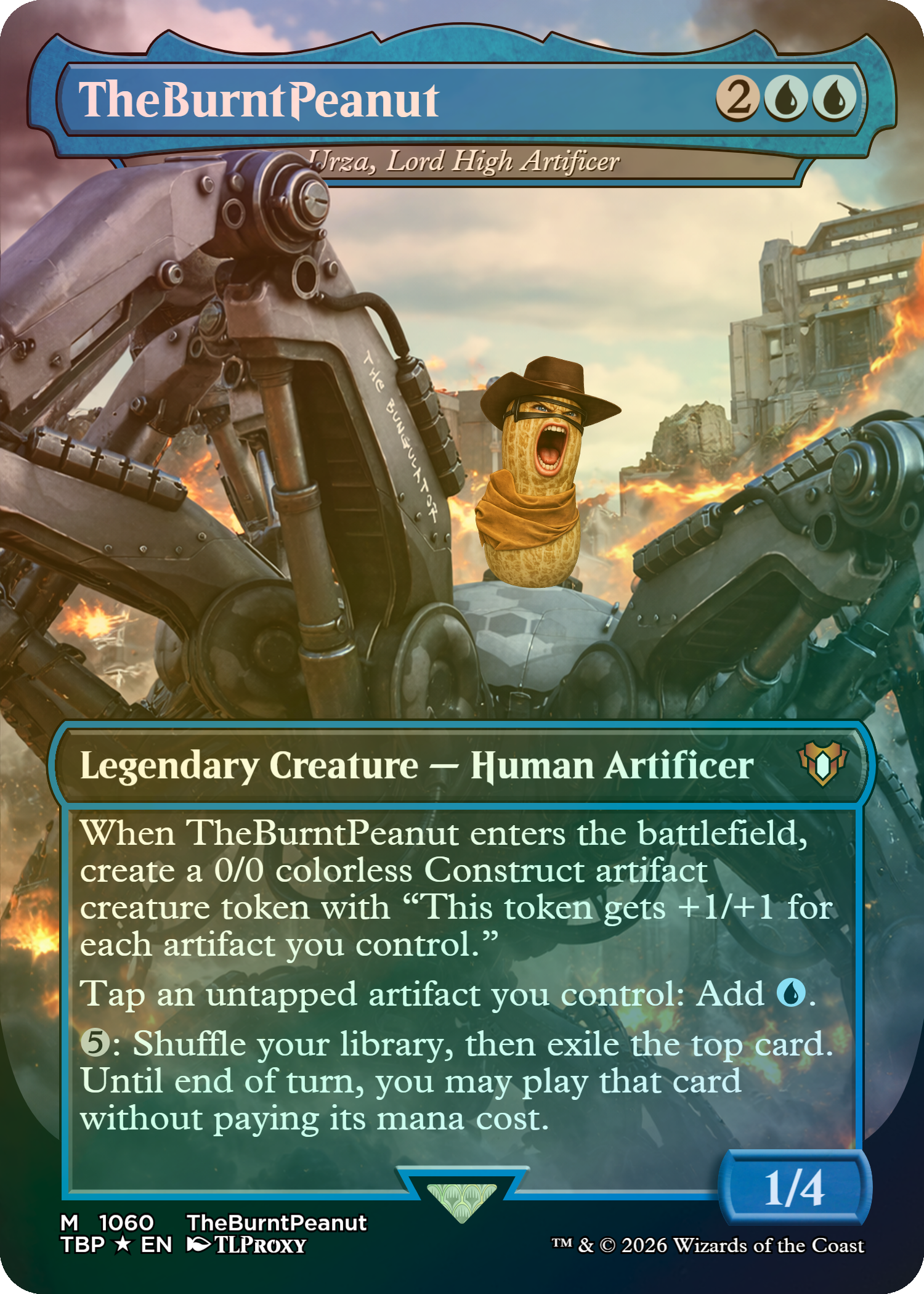 Urza, Lord High Artificer (Borderless) (TheBurntPeanut)